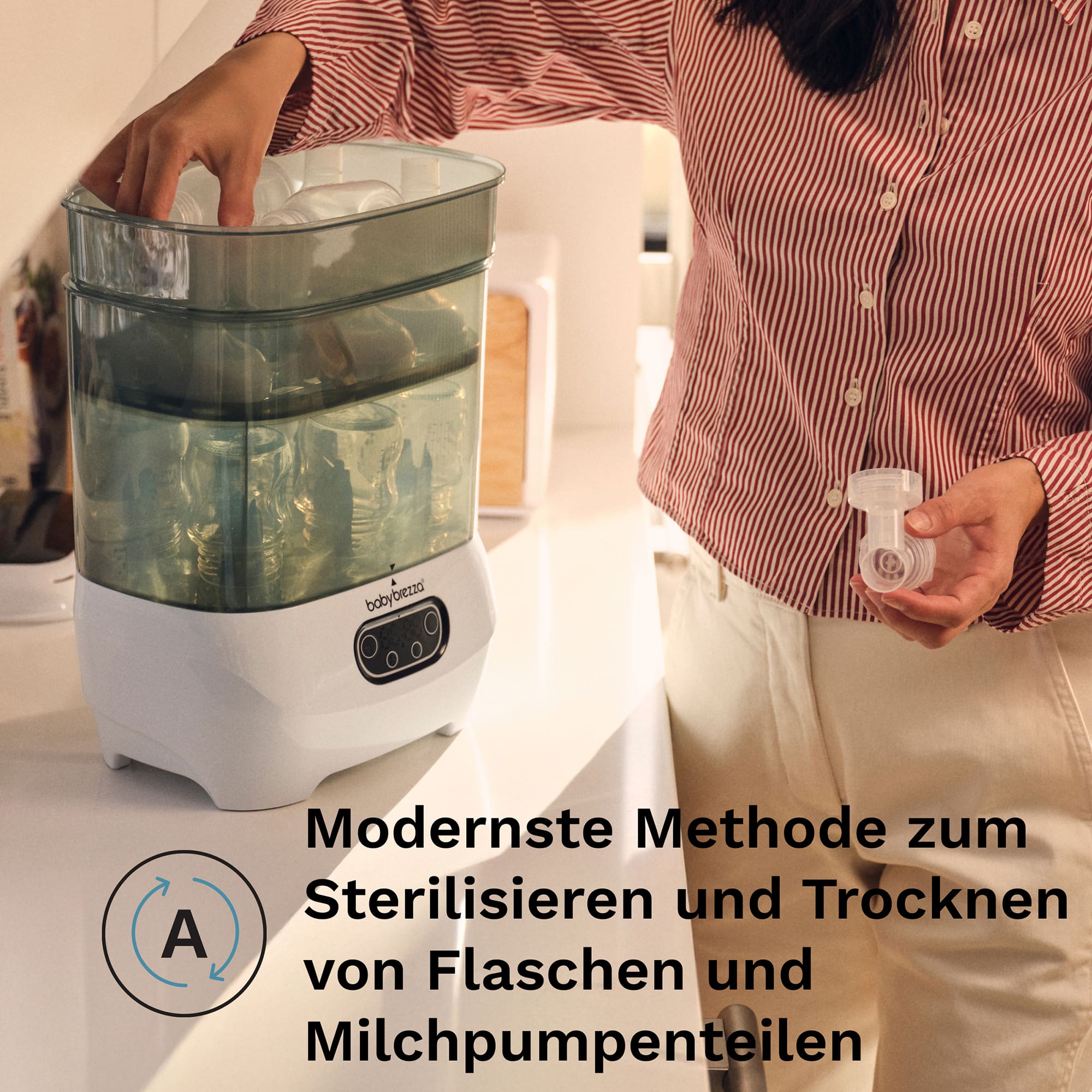 Vaporisatoren, babybrezza, Weiß – Produktansicht
