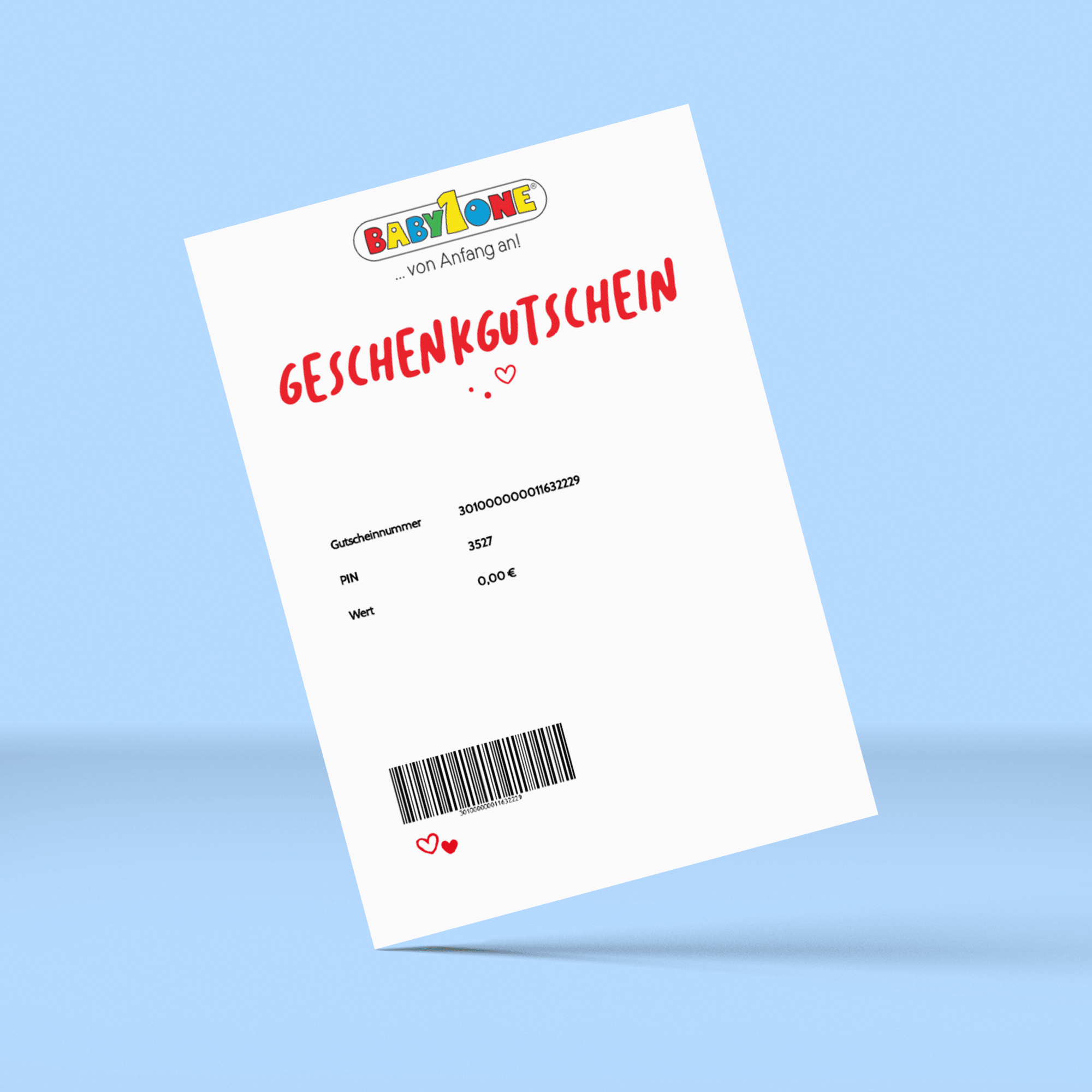 Geschenkgutscheine, BabyOne – Besonderheit: Versand per E-Mail direkt nach Zahlung
