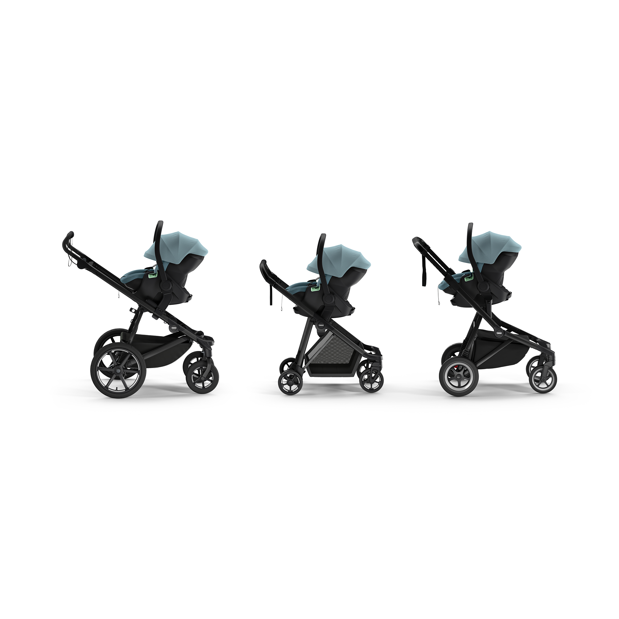 Babyschalen 0-13 kg, Gruppe 0+, THULE, Blau – Produktansicht