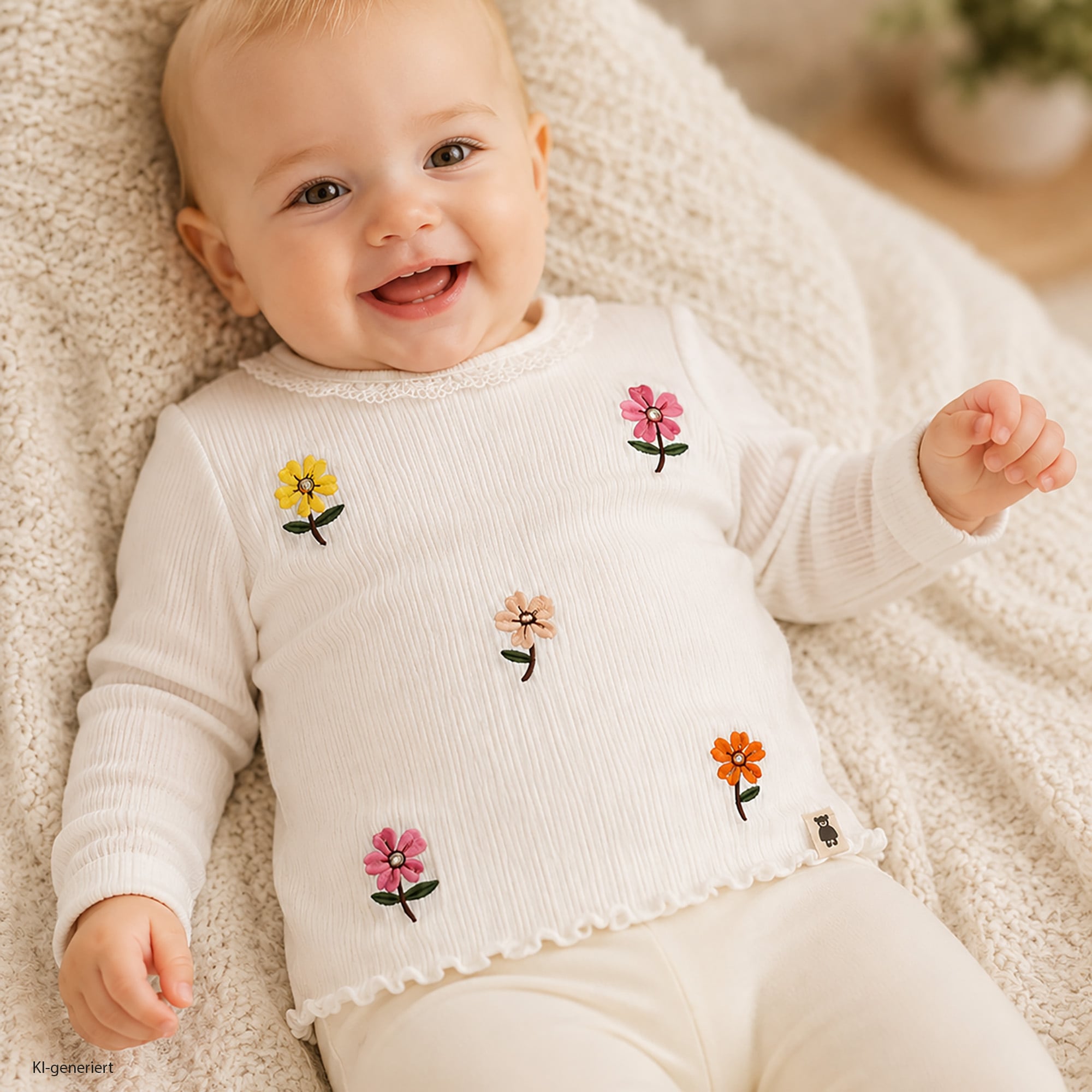 Langarmshirts, LITTLE, Weiß – Produktansicht