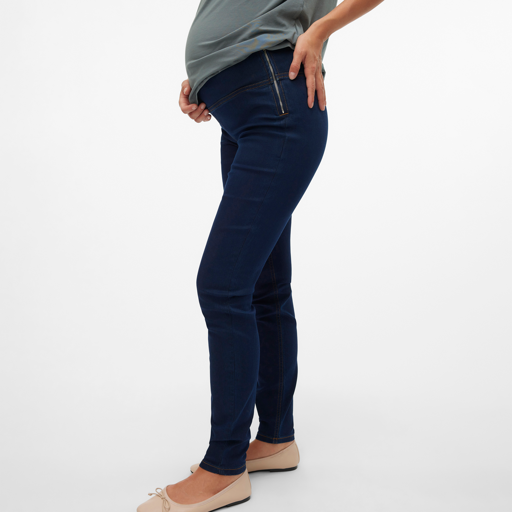 Umstandshosen, Mamalicious, Blau – Produktansicht