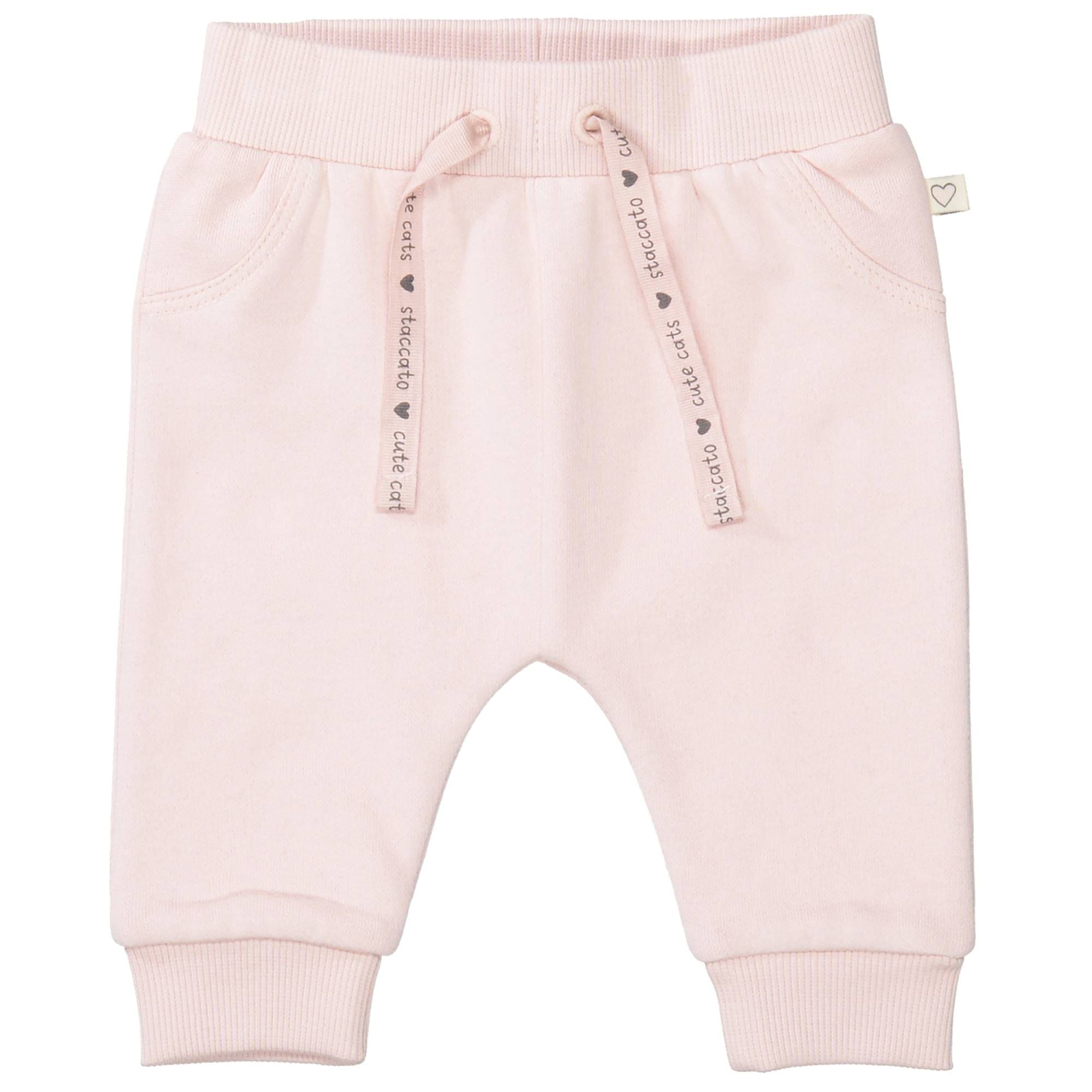 Jogginghosen, STACCATO, Pink – Besonderheit: aus 100% Baumwolle