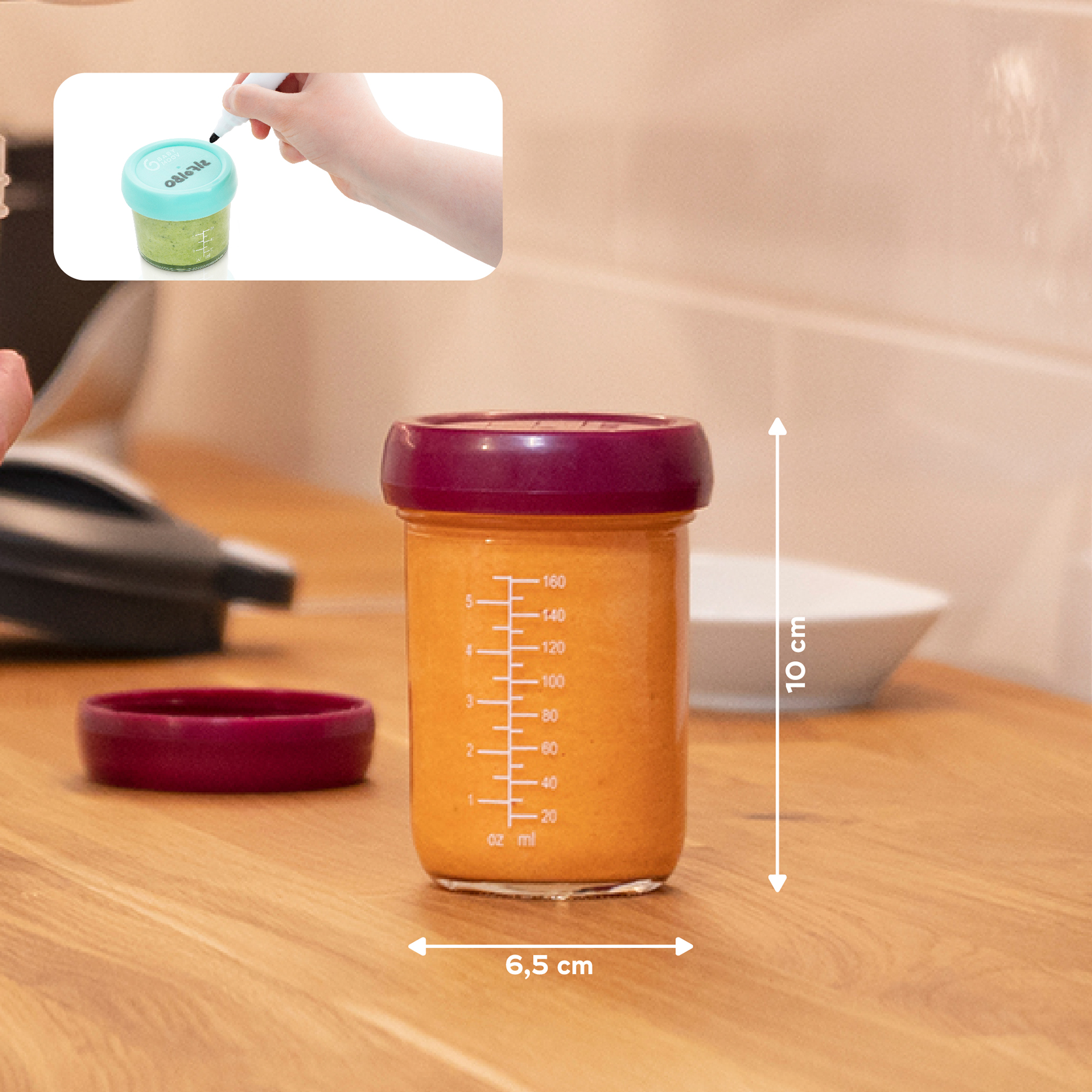 Nahrungsbehälter, babymoov, Mehrfarbig – Produktansicht