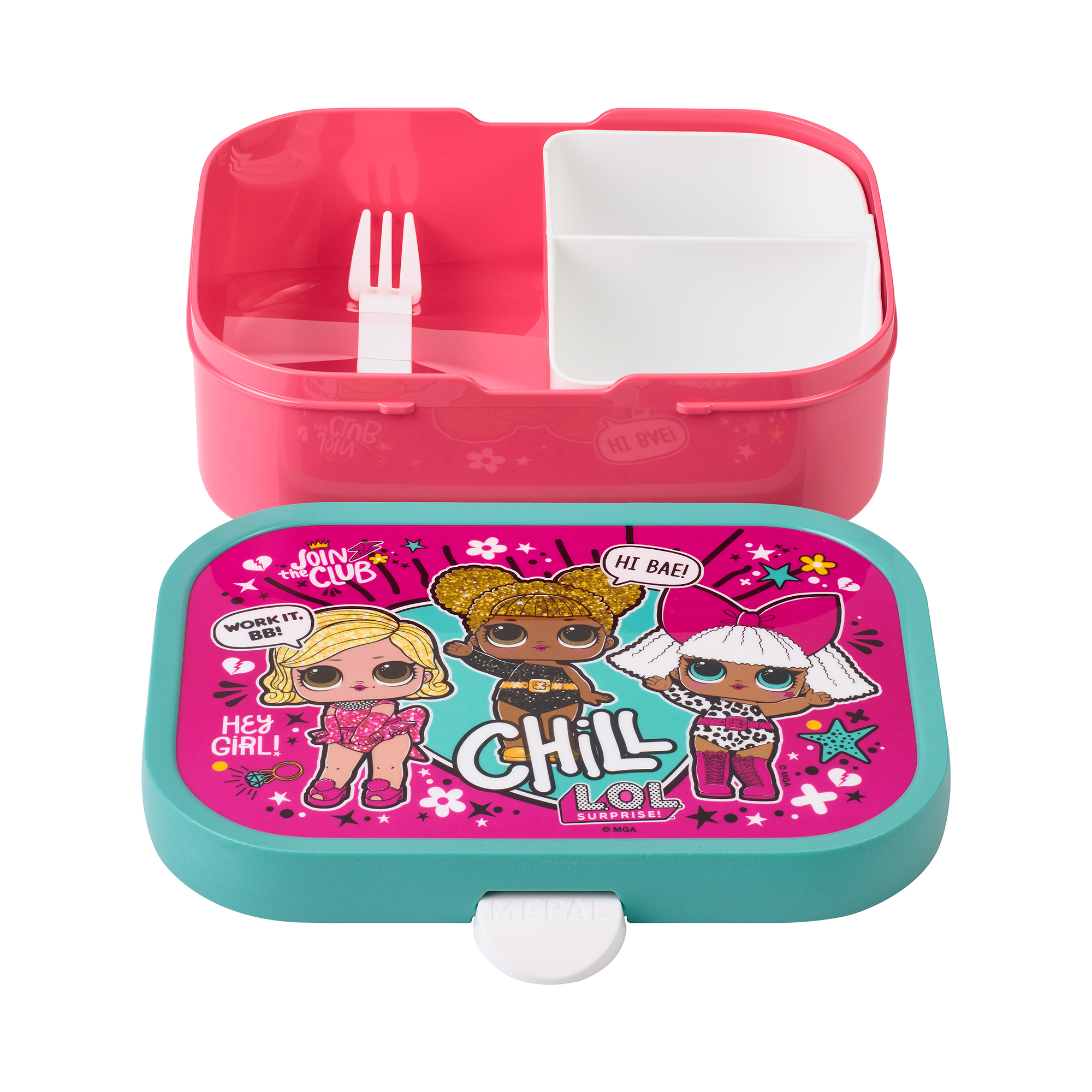 Brotdosen & Snackboxen, MEPAL, Rot – Besonderheit: mit Bento-Einsatz und Snackgabel