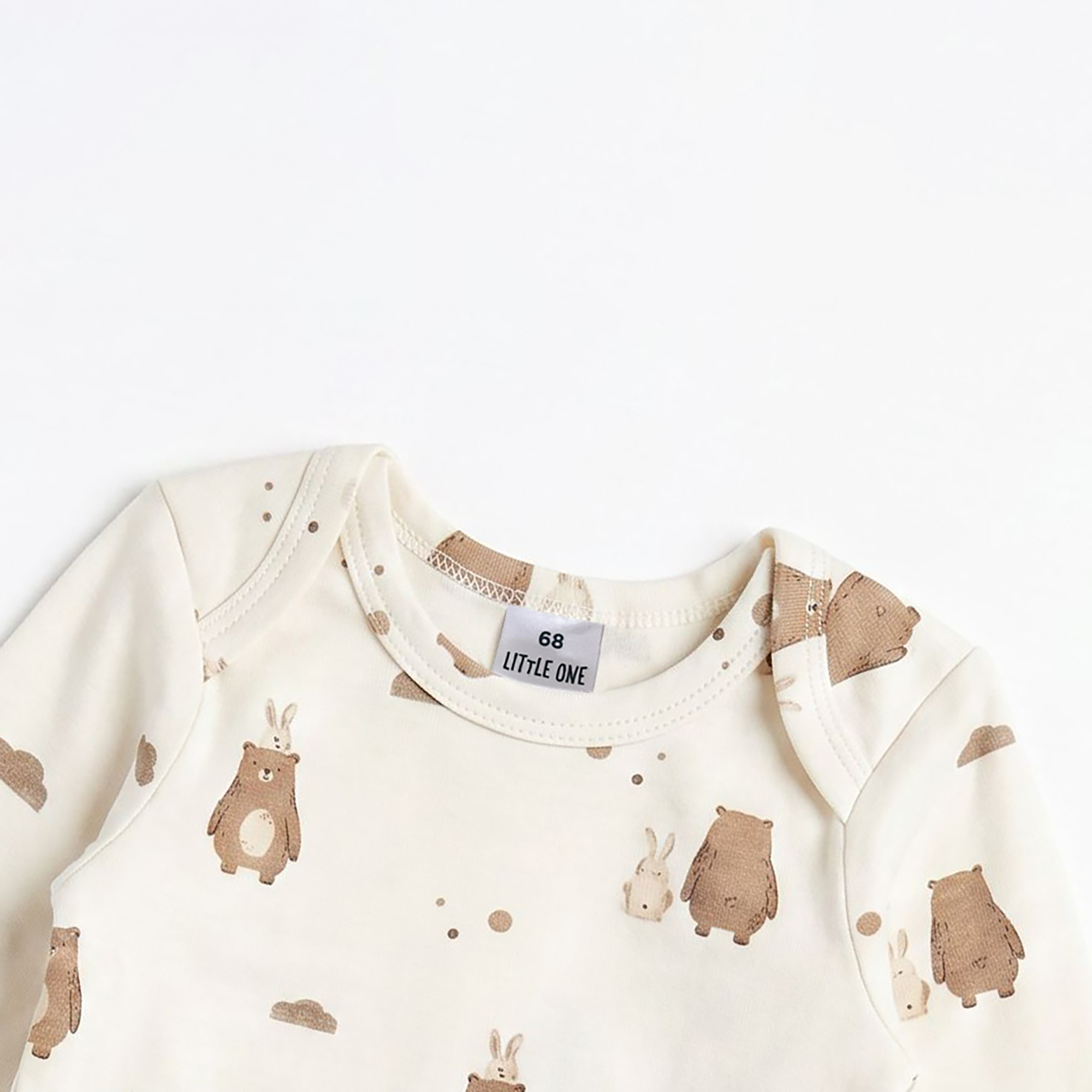 Langarmbodys, LITTLE ONE, Beige – Produktansicht