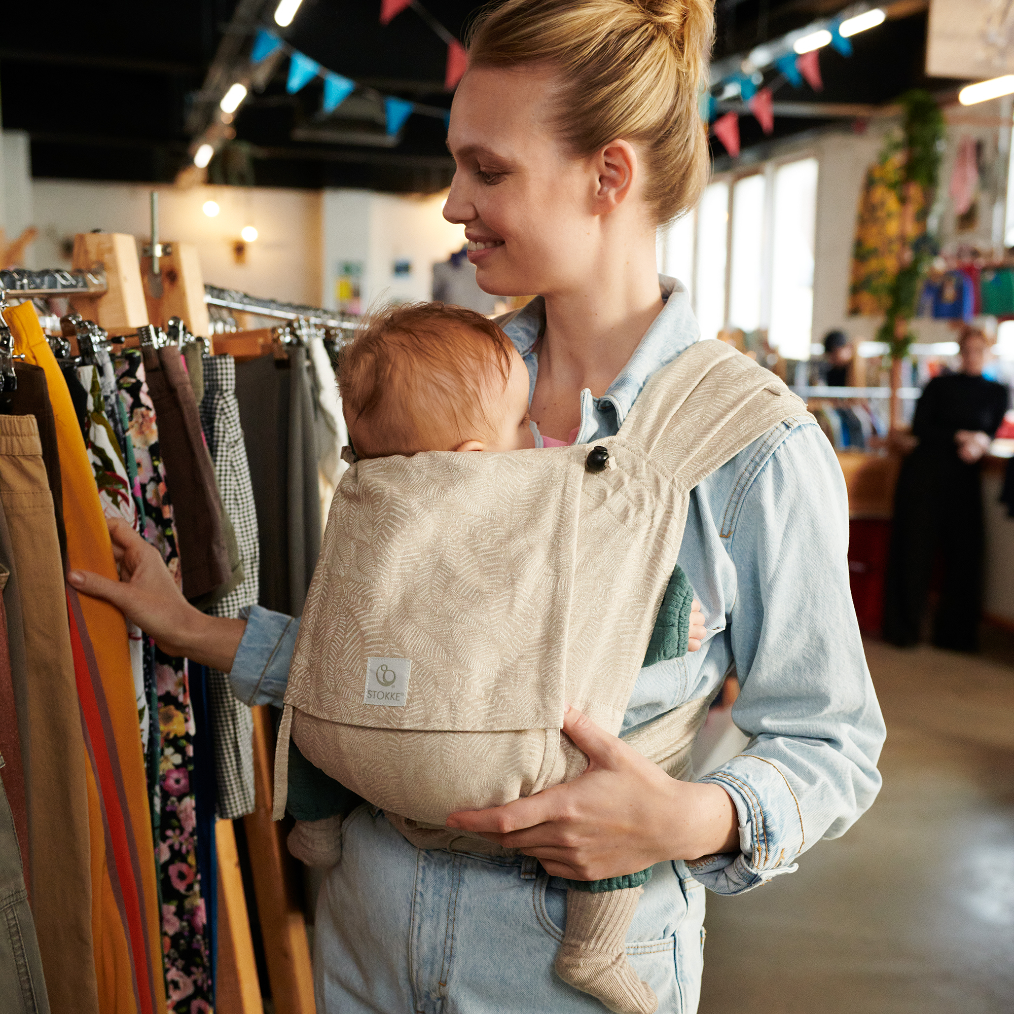 Babytragen, STOKKE, Beige – Produktansicht