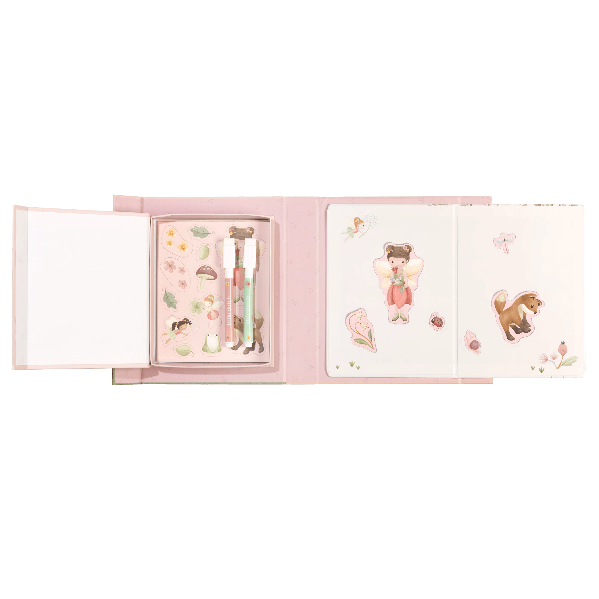 Malbücher, LITTLE DUTCH, Pink – Besonderheit: mit Illustrationen und Magneten