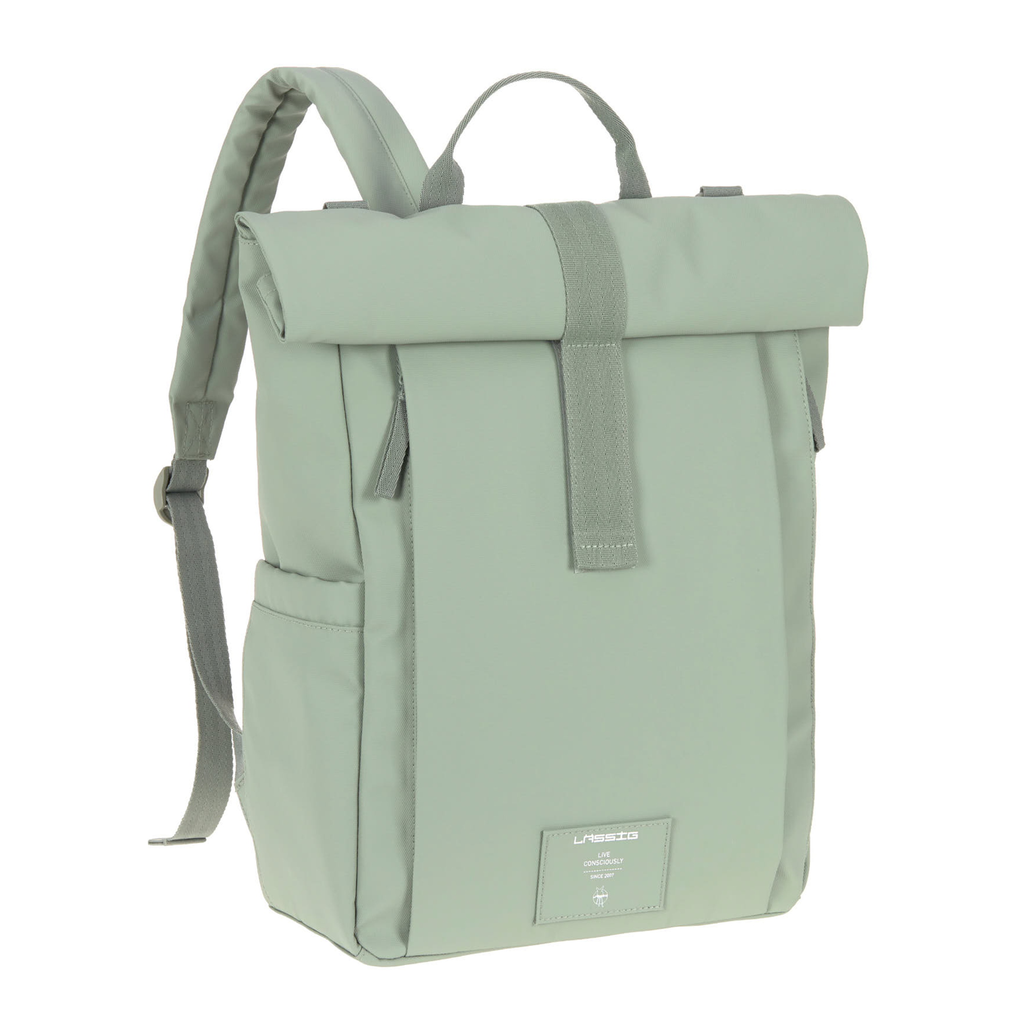 Wickelrucksäcke, LÄSSIG, Grün – Besonderheit: mit praktischem Wickelzubehör