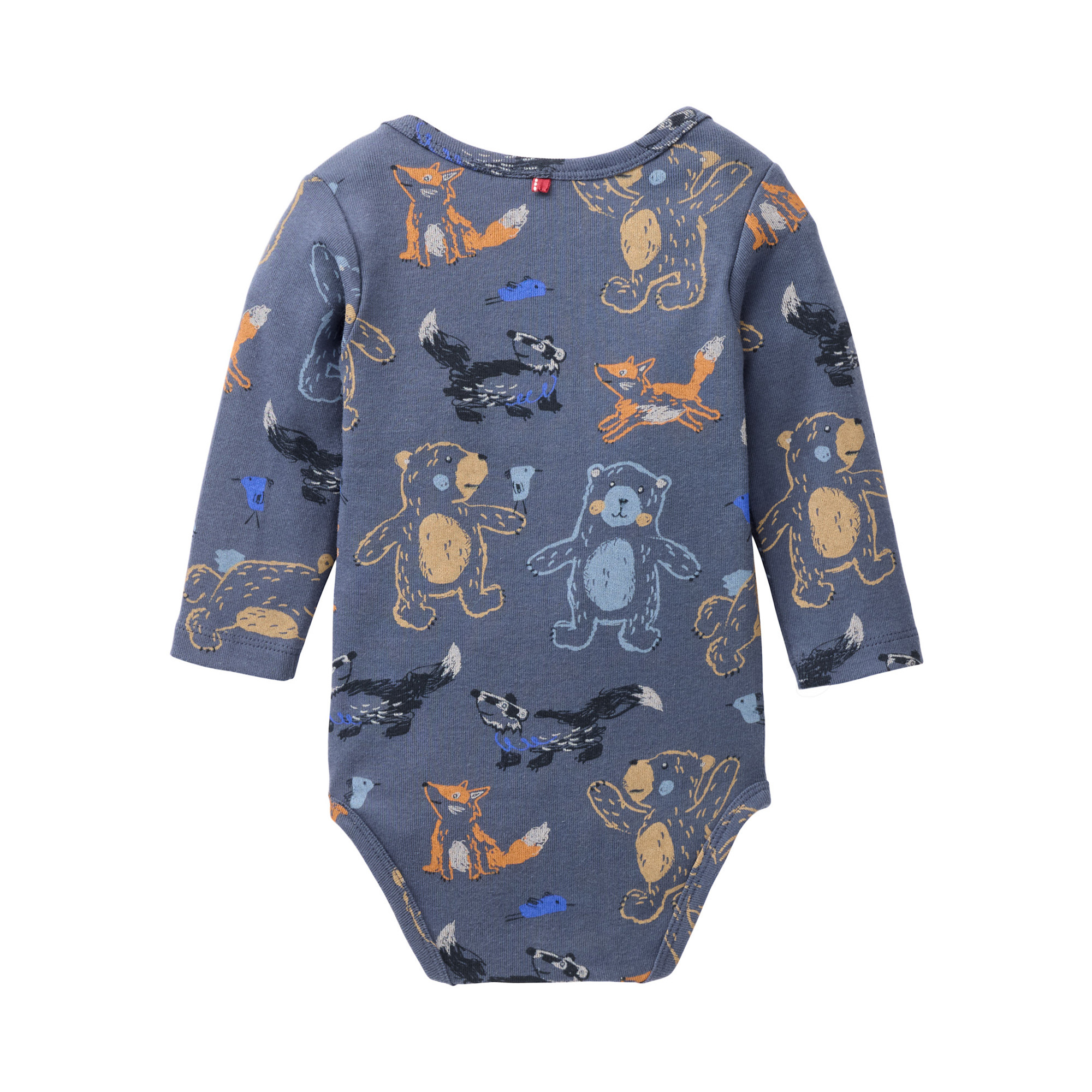 Langarmbodys, People Wear Organic, Blau – Besonderheit: aus 100% Baumwolle