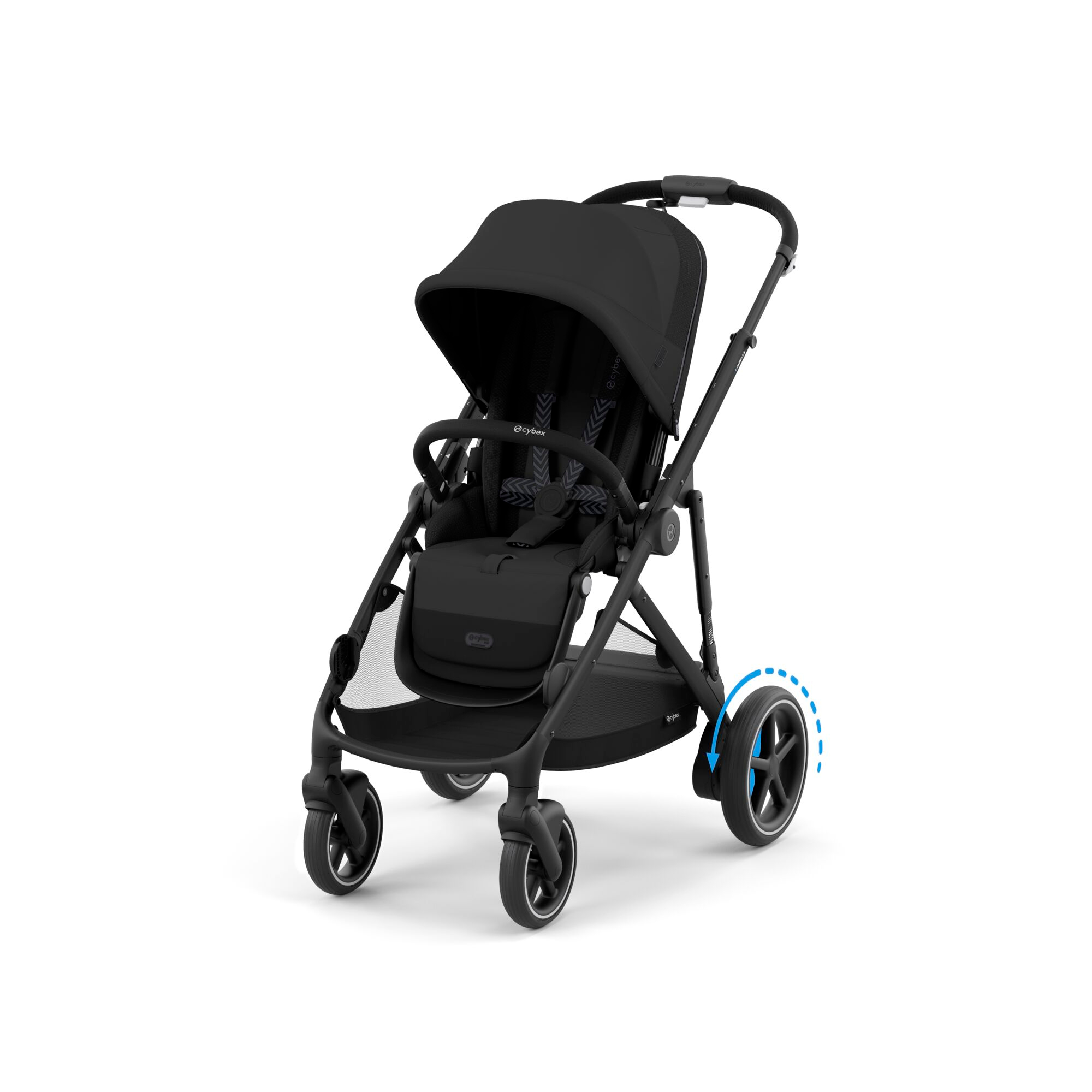 Kombi-Kinderwagen, cybex PLATINUM, Schwarz – Produktansicht