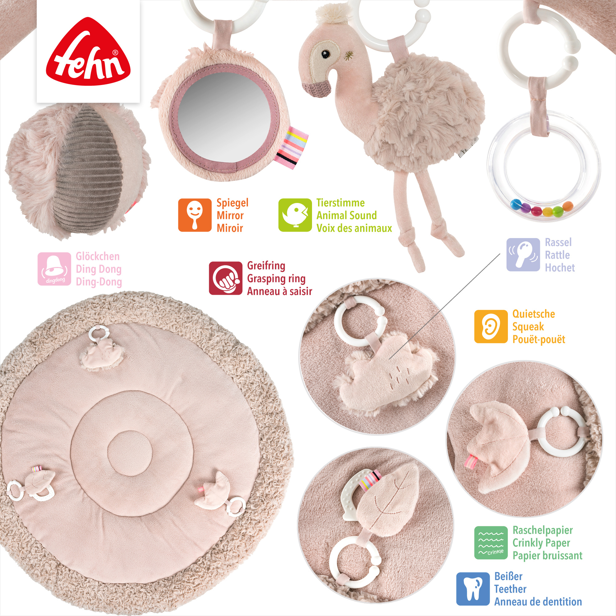 Spielbögen, fehn, Pink – Produktansicht