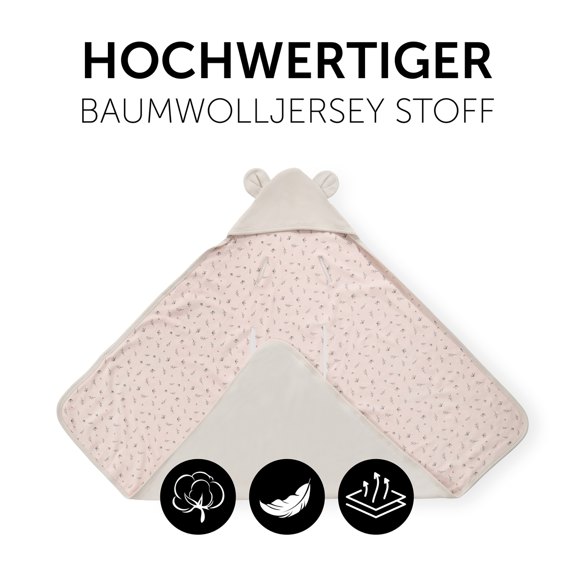 Einschlagdecken & Decken, hauck, Beige – Produktansicht