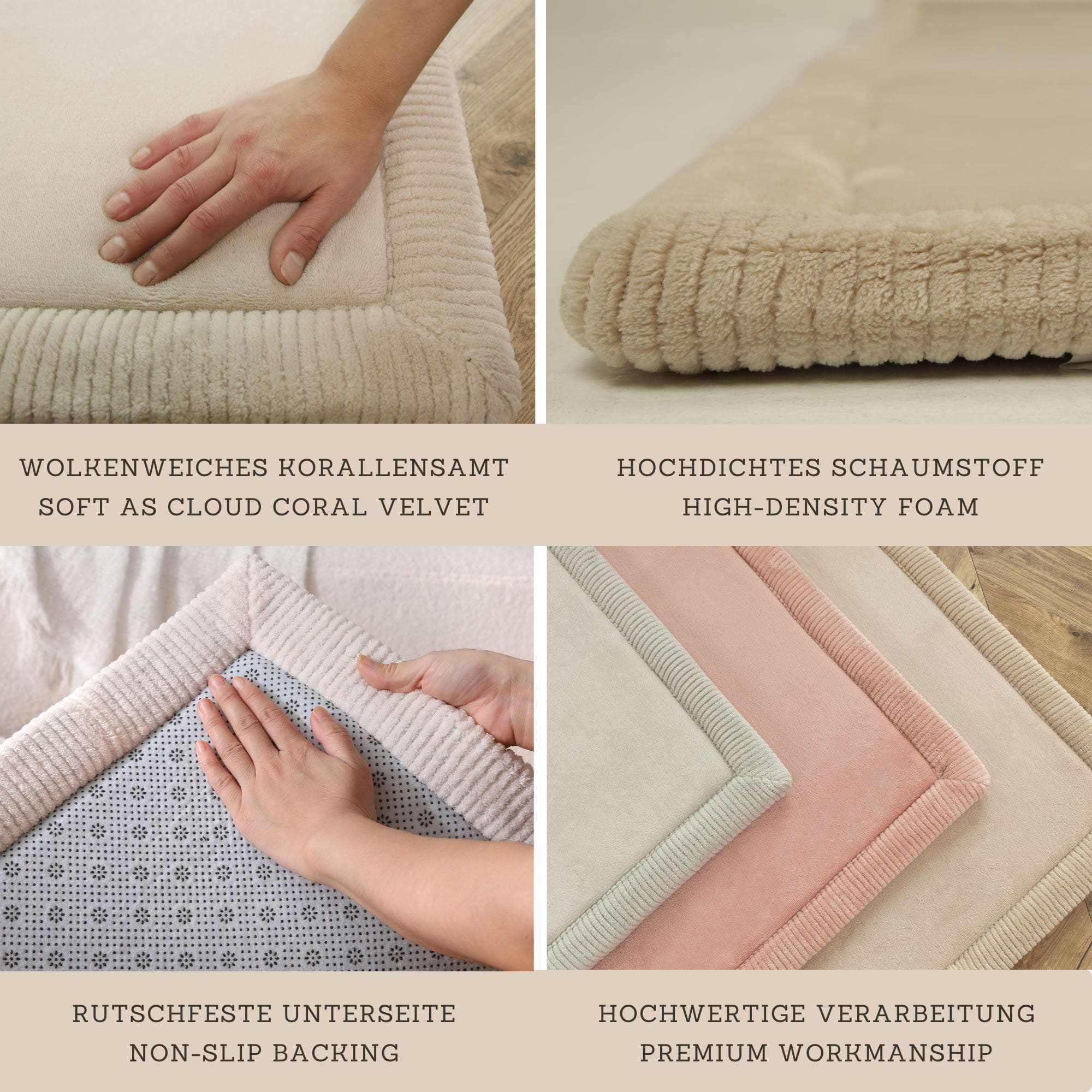 Teppiche, Hakuna matte, Weiß – Produktansicht