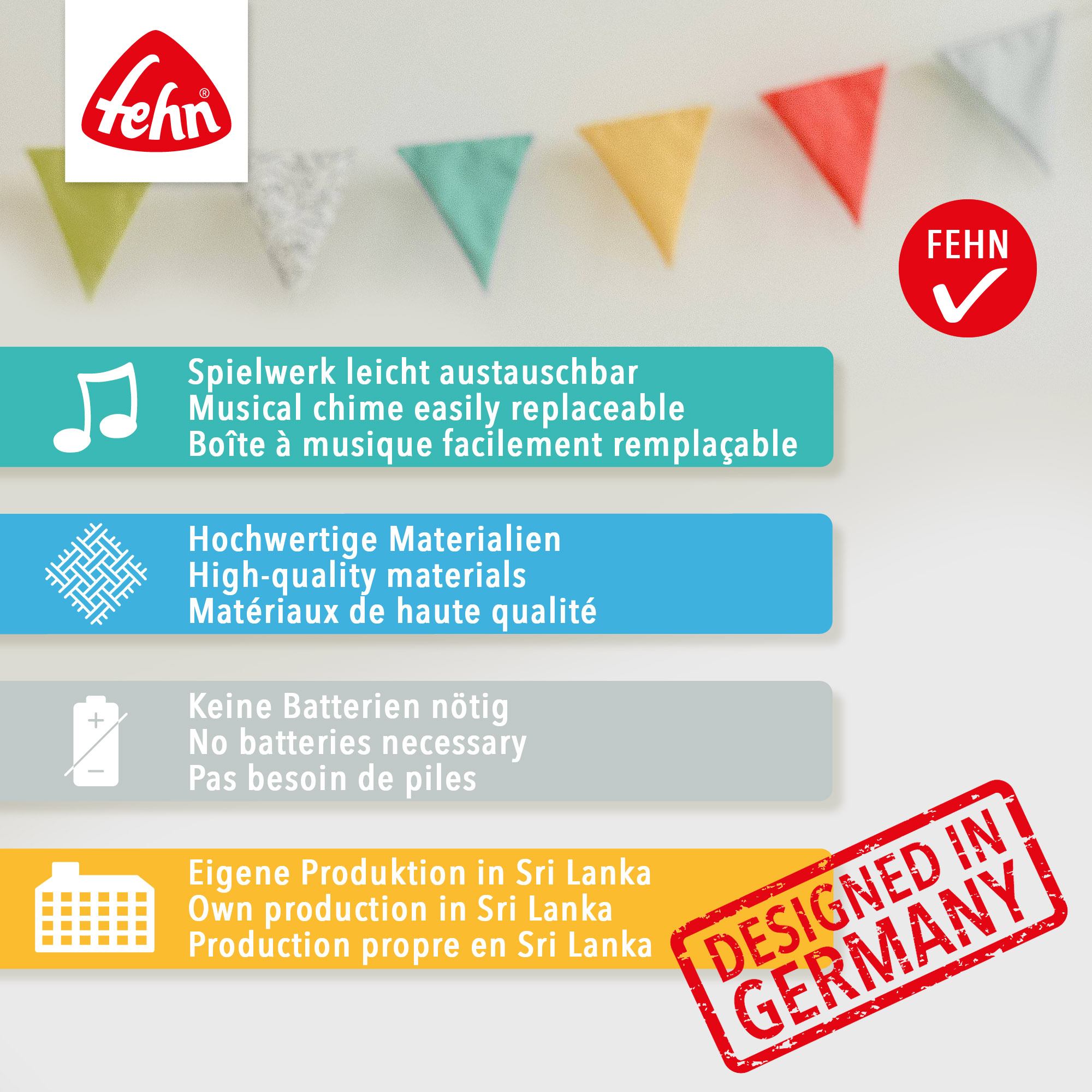 fehn Spieluhren, fehn, Pink – Produktansicht