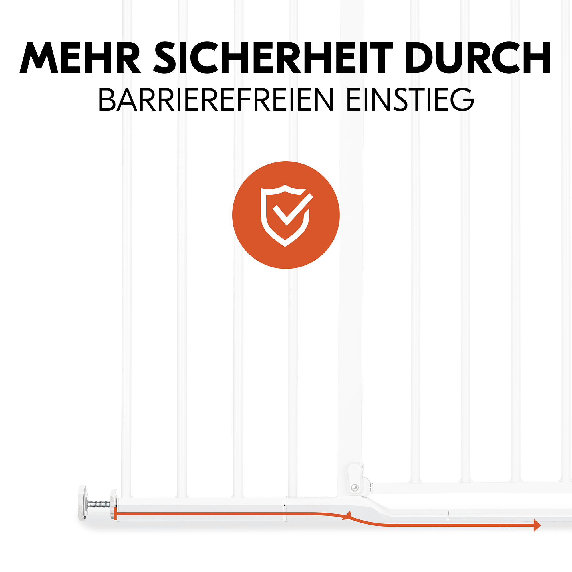 Tür- & Treppenschutzgitter, hauck, Weiß – Produktansicht
