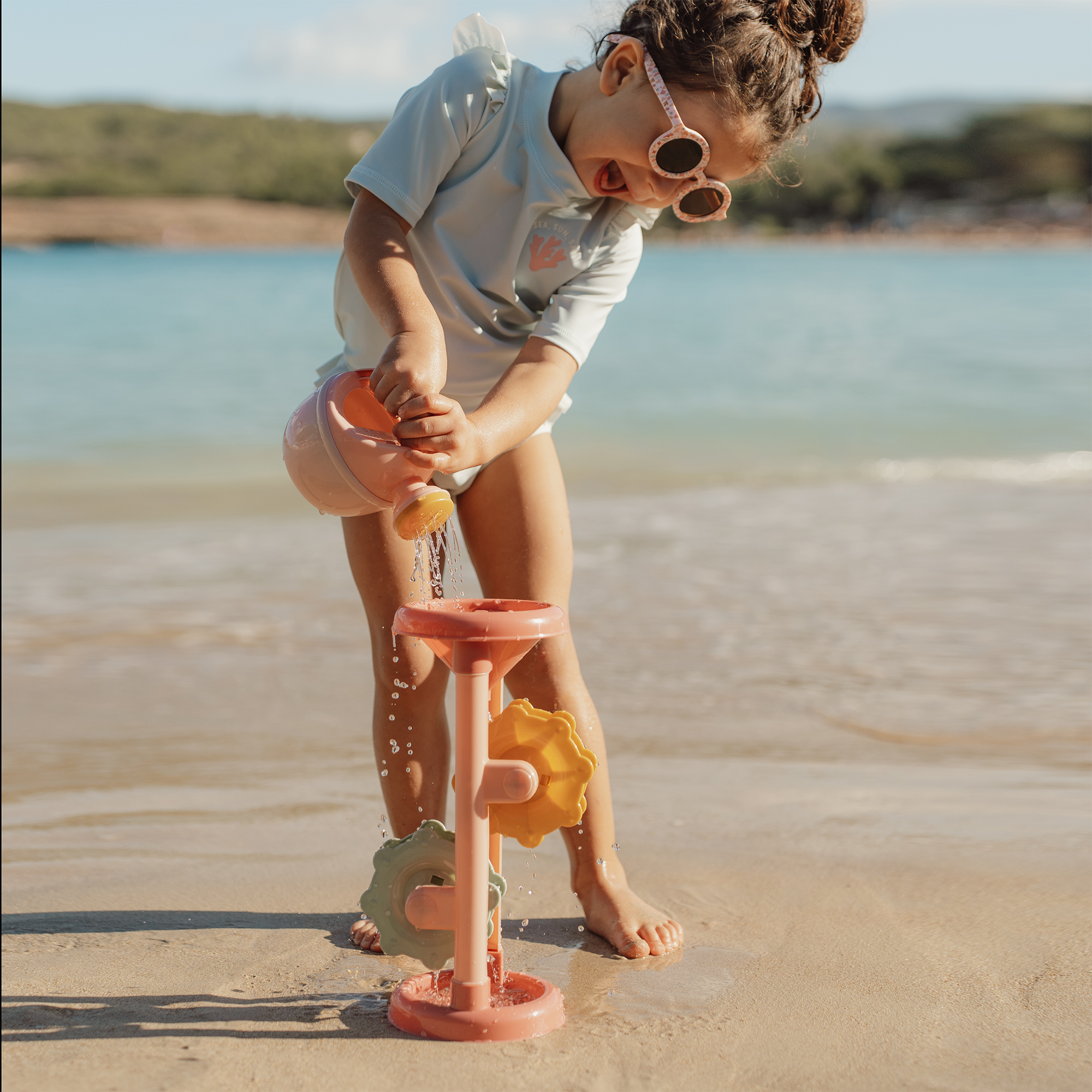 Sandspielzeug, LITTLE DUTCH, Pink – Besonderheit: Trichter zum Befüllen von Sand und Wasser