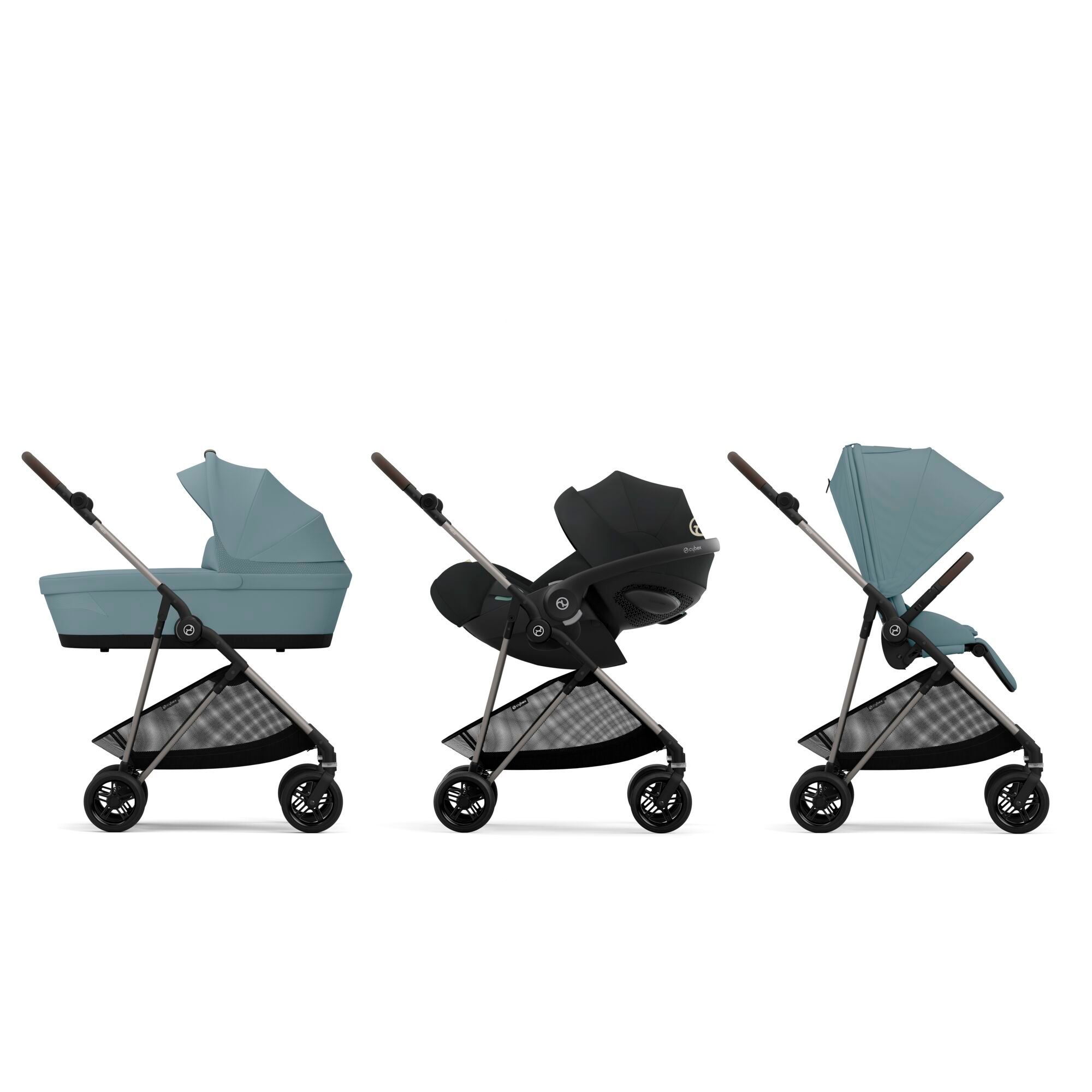Kombi-Kinderwagen, cybex, Blau – Produktansicht