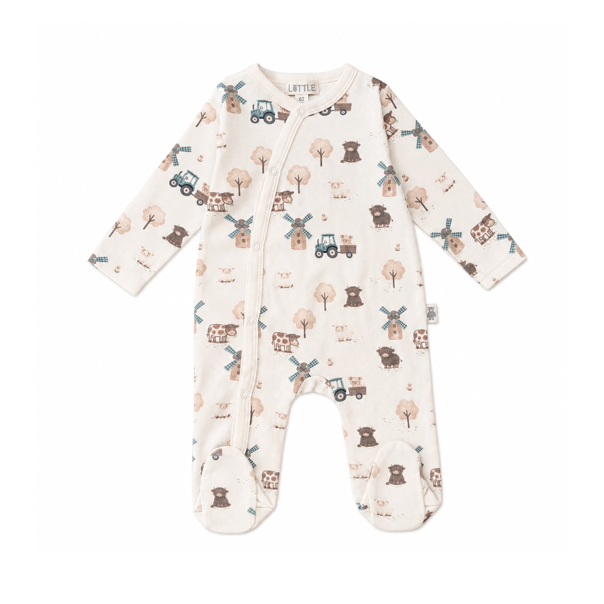 Schlafanzüge, LITTLE, Weiß – Produktansicht