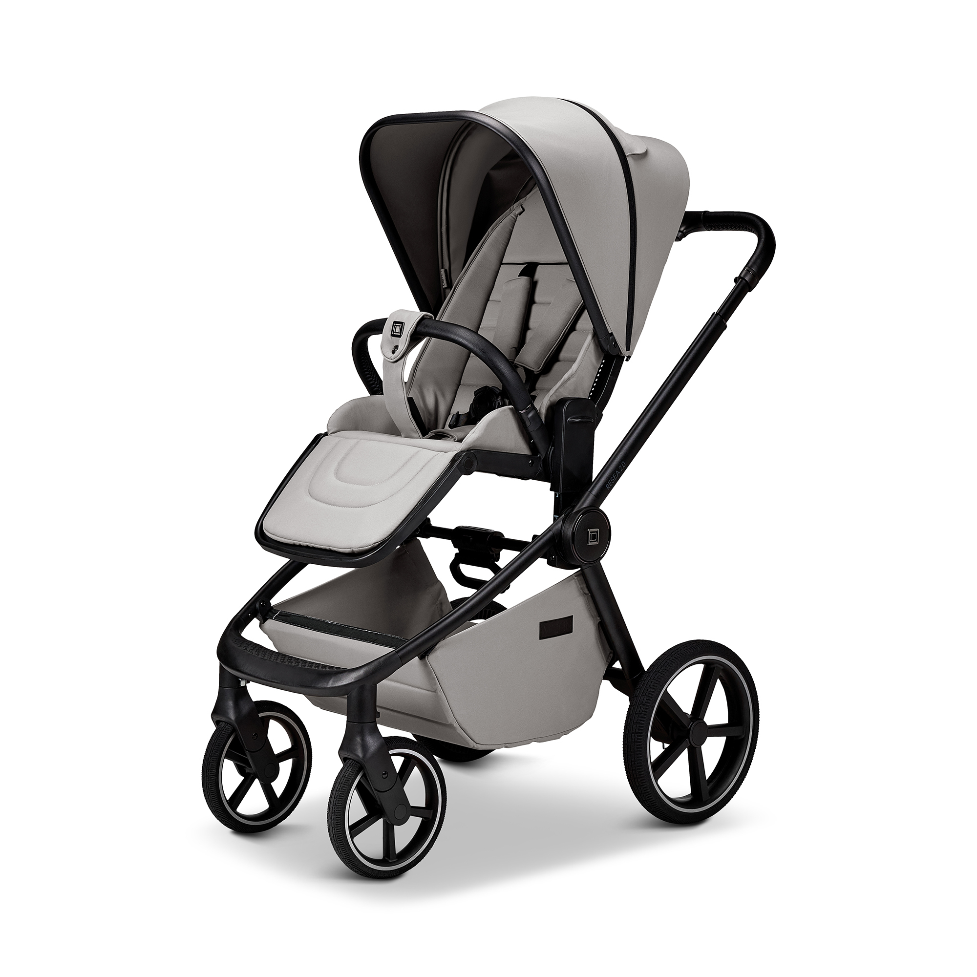 Kombi-Kinderwagen, MOON, Grau – Produktansicht