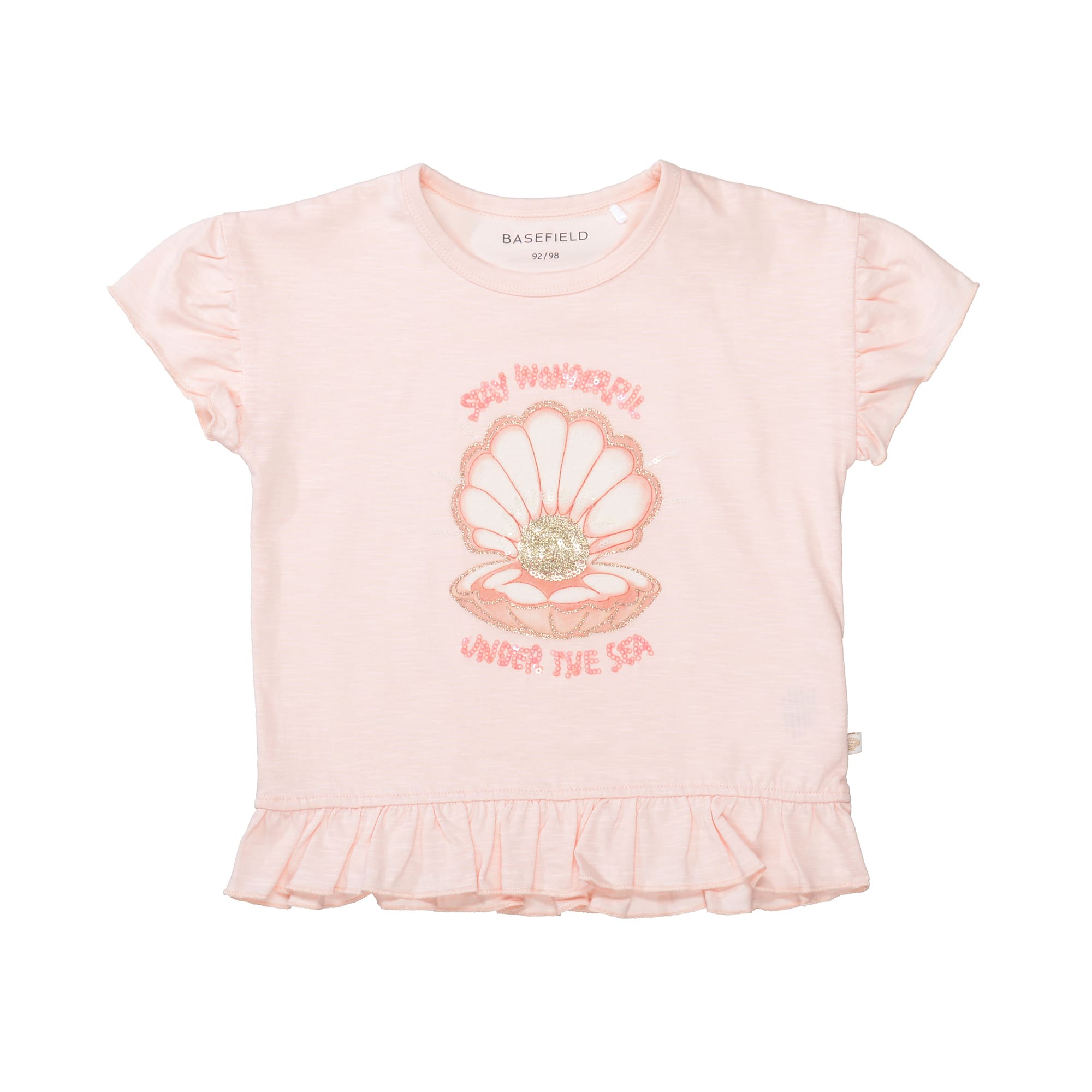 Kurzarmshirts, BASEFIELD, Orange – Produktansicht