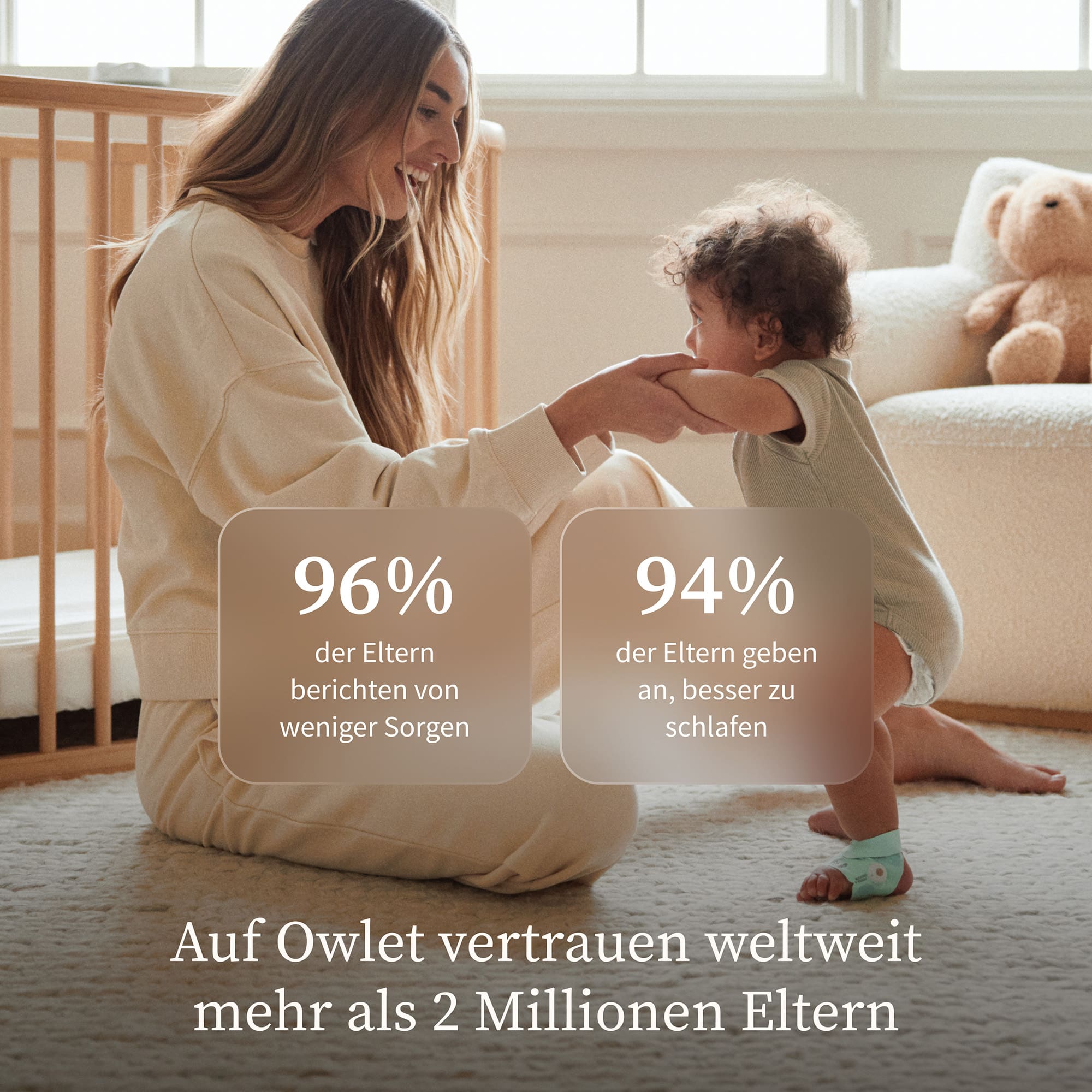 Video Babyphone, Owlet, Grün – Produktansicht