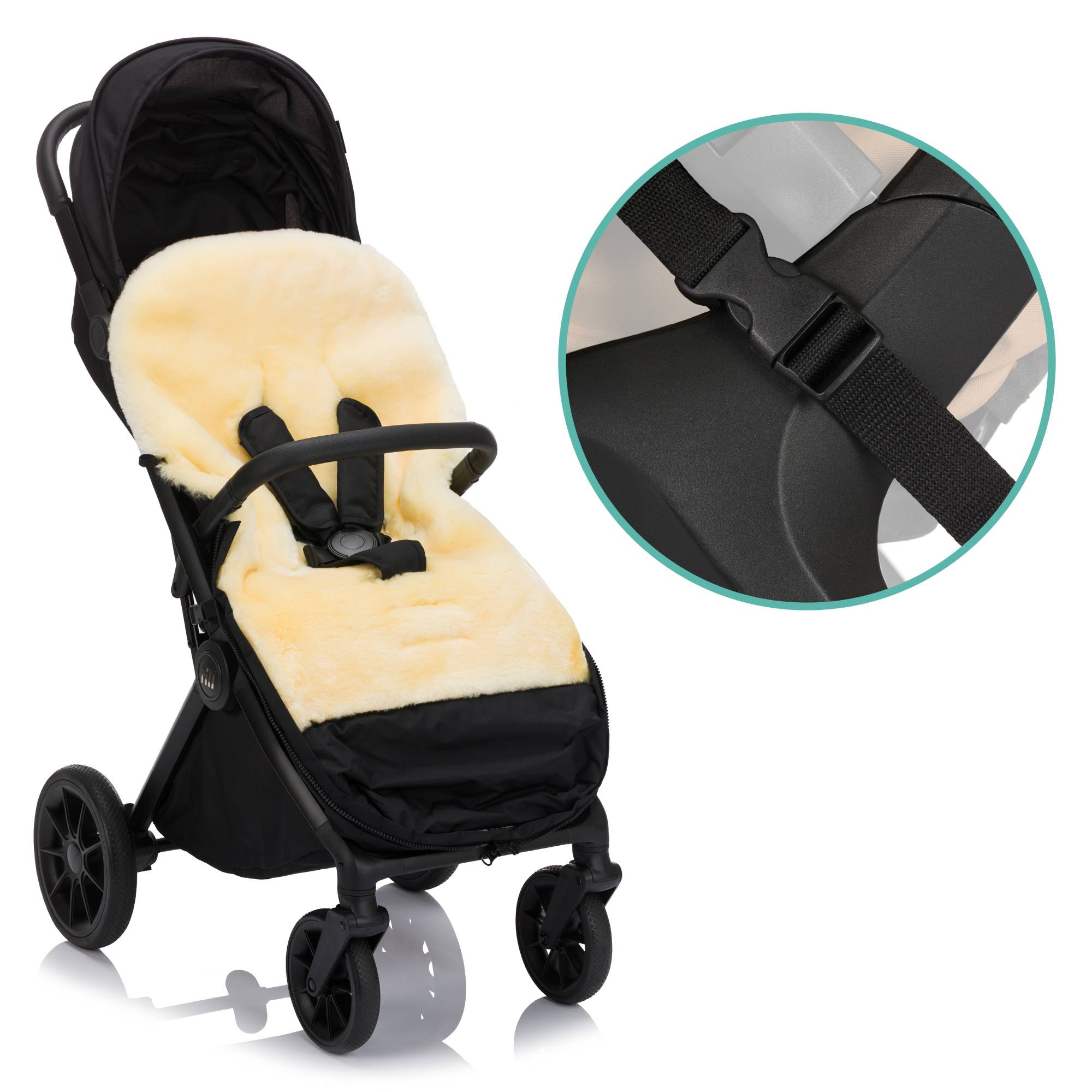 Fußsäcke & Decken, LITTLE ONE, Schwarz – Produktansicht