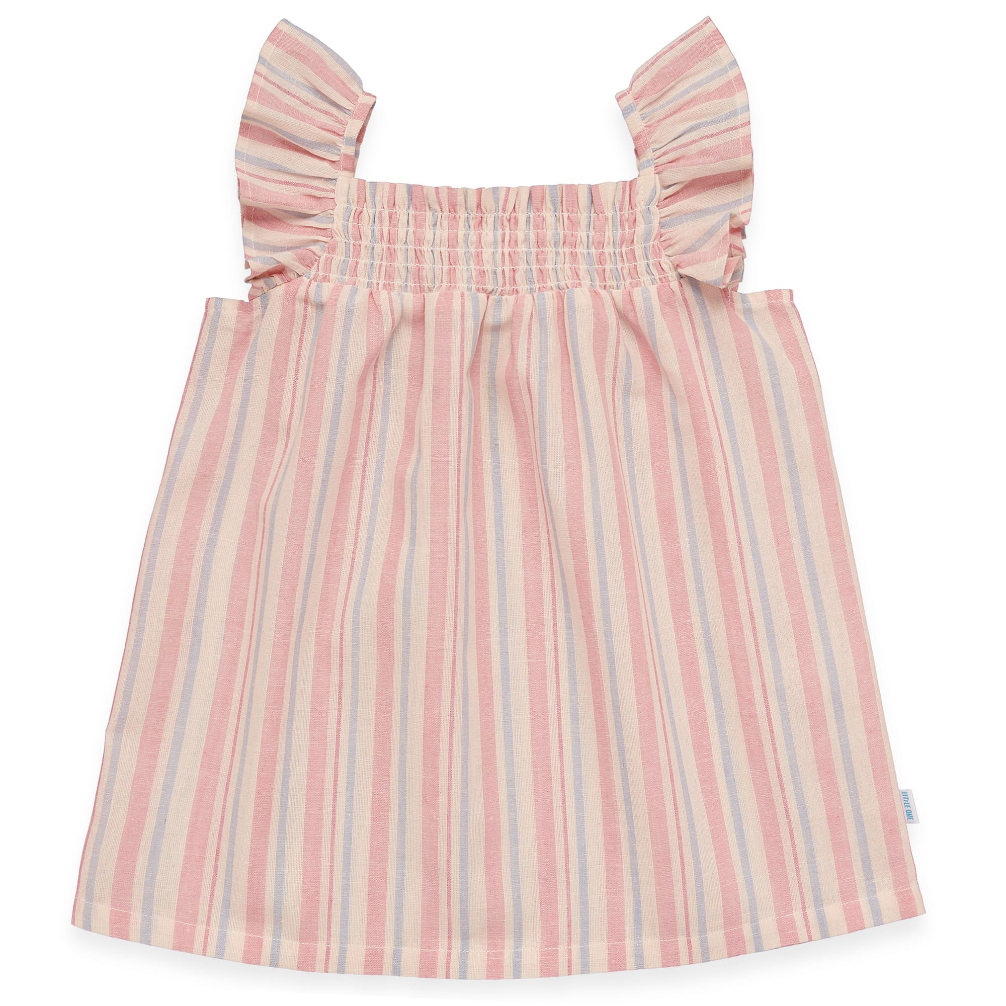 Kleider, LITTLE ONE, Beige – Besonderheit: aus 75% Baumwolle und 25% Leinen