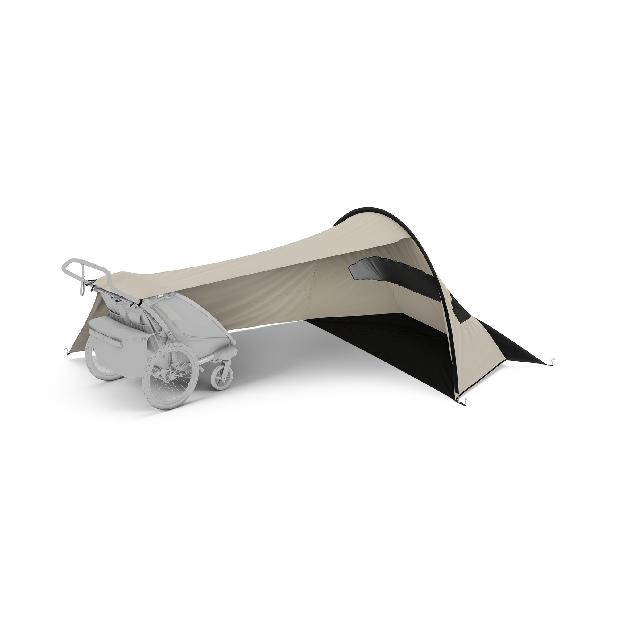 Fahrradanhänger Zubehör, THULE, Beige – Besonderheit: kompatibel mit den THULE Chariot oder THULE Urban Glide Fahrradanhängern