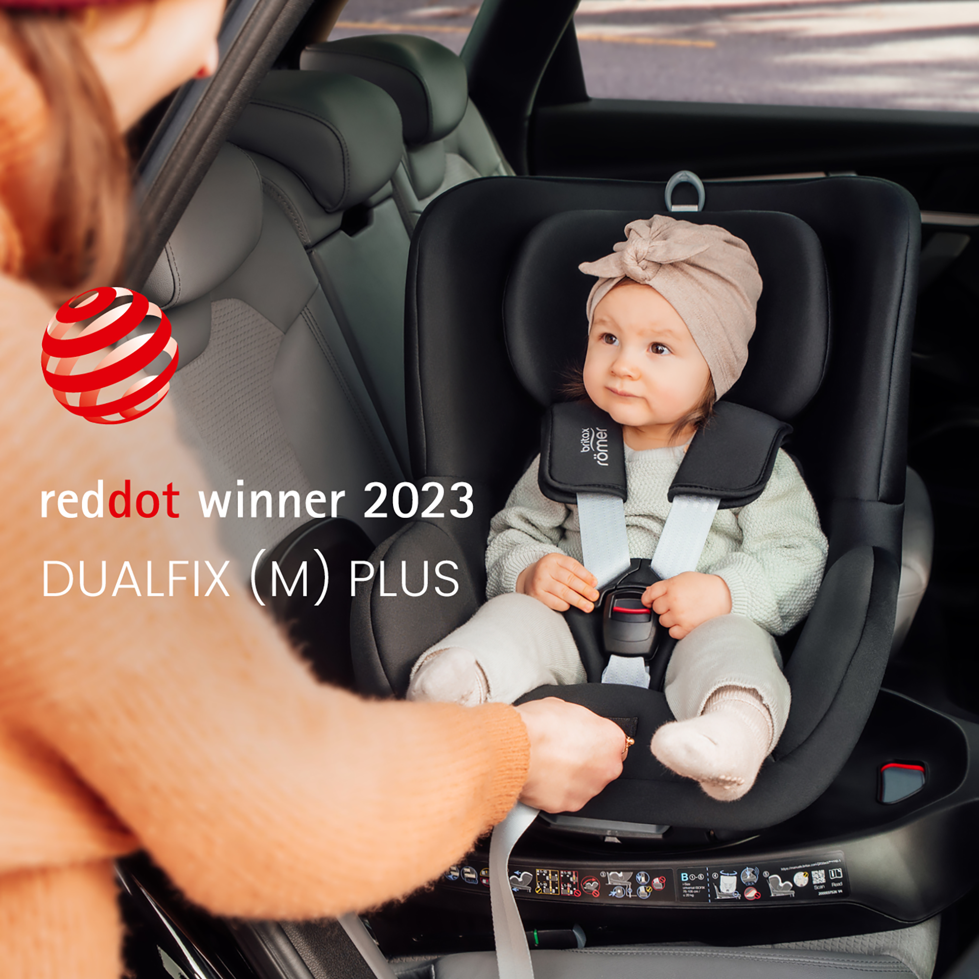 Reboarder 0-18 kg, Gruppe 0+/1, Britax Römer, Grau – Produktansicht
