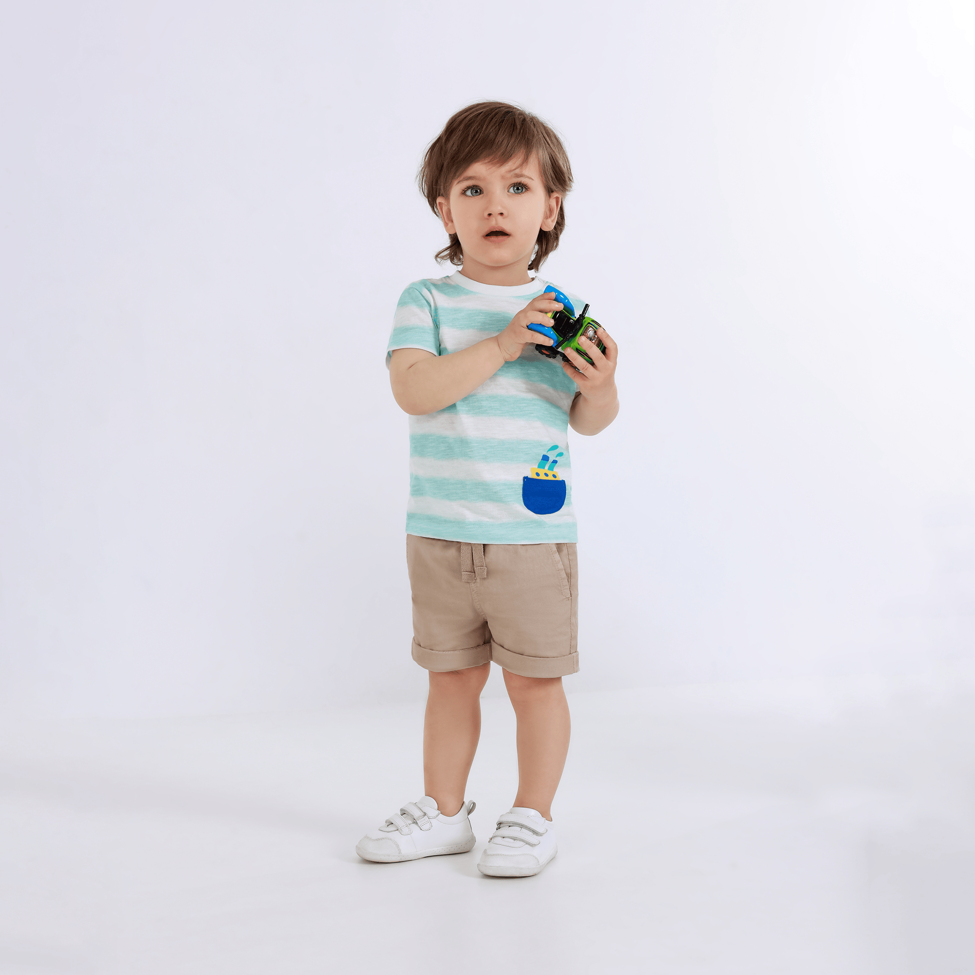 Kurze Hosen, blue seven, Braun – Produktansicht