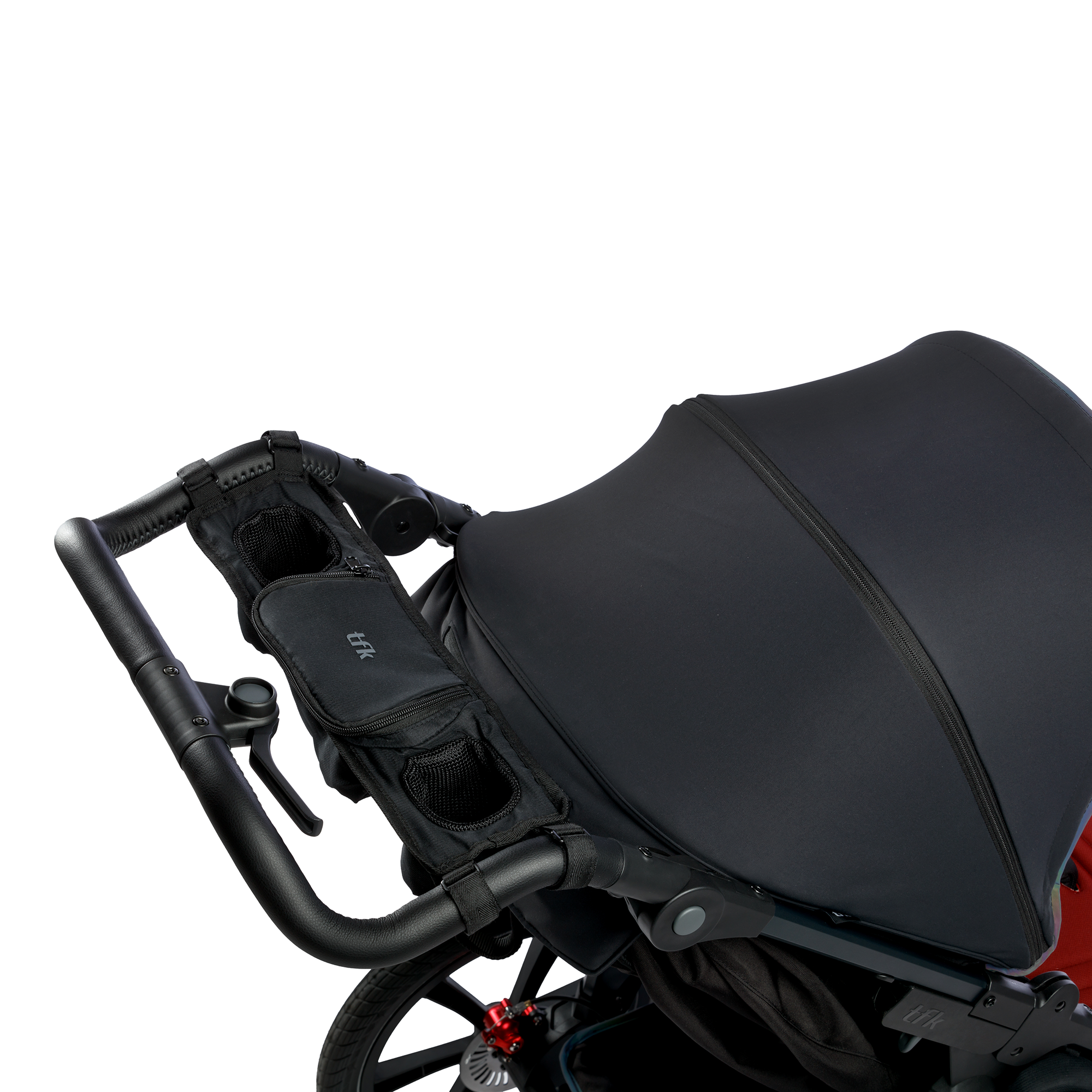 Kinderwagen Zubehör, tfk, Schwarz – Besonderheit: Platz für zwei Getränke