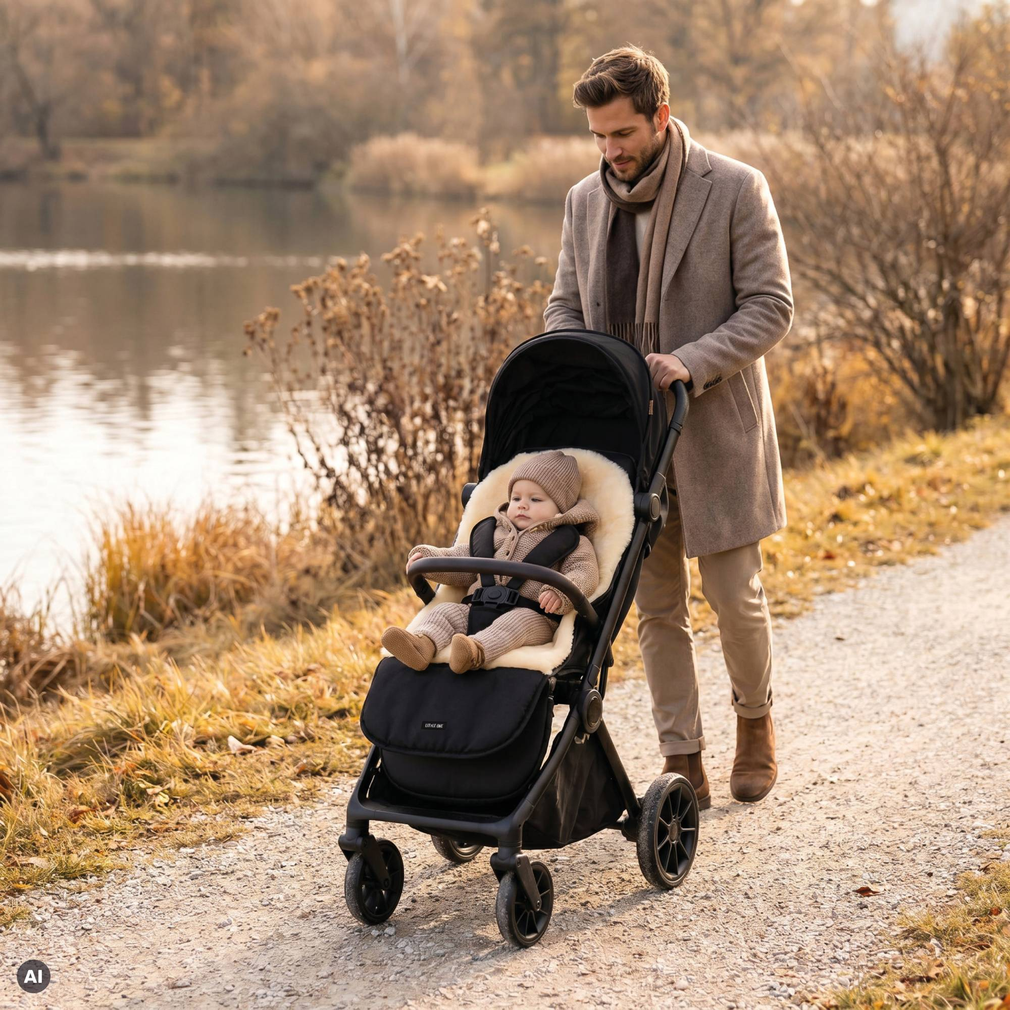 Fußsäcke & Decken, LITTLE ONE, Schwarz – Produktansicht