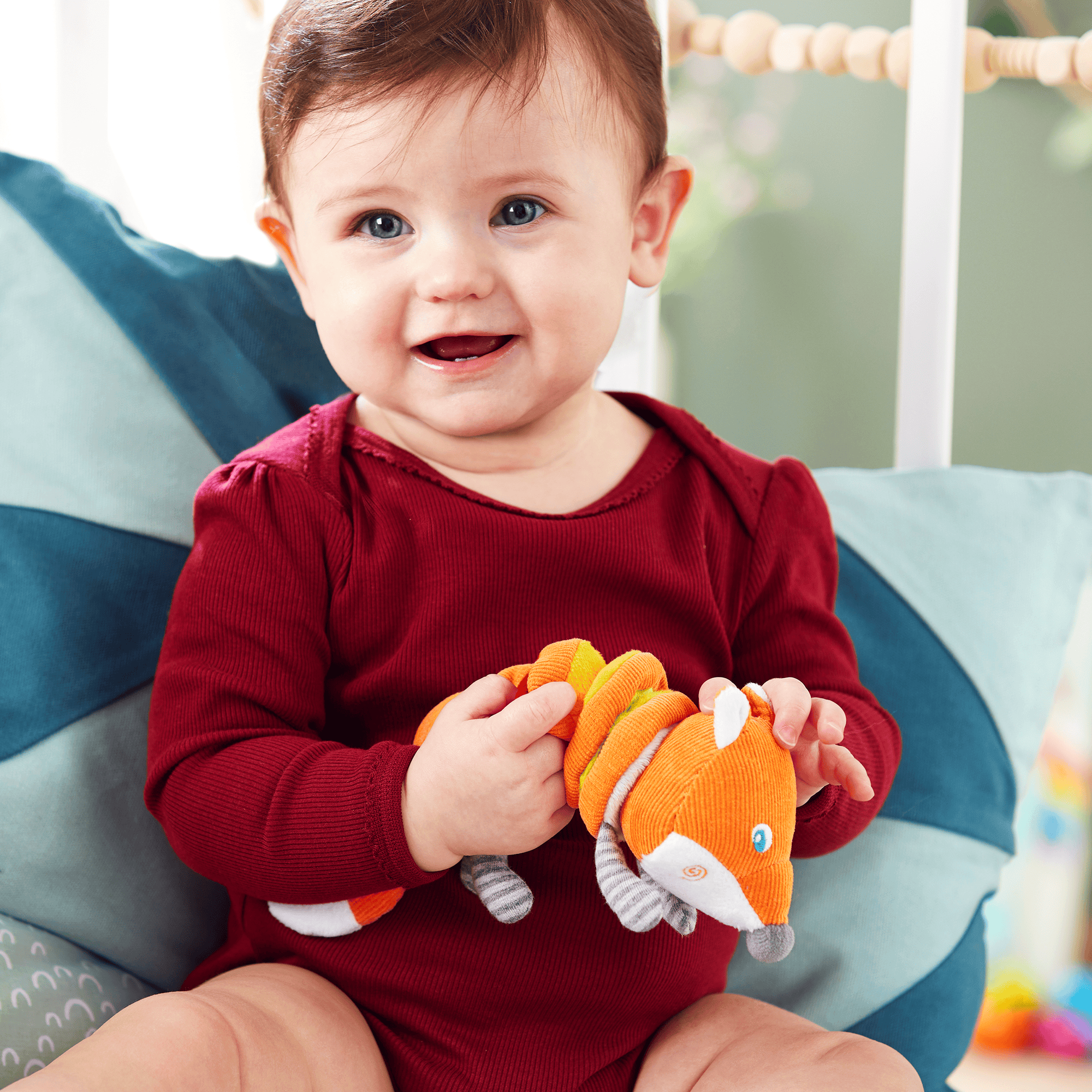Kuscheltiere Füchse, HABA, Orange – Produktansicht