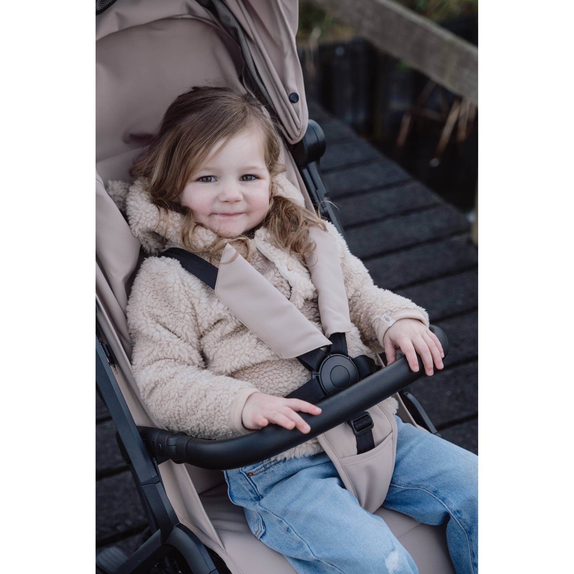 Buggys, LITTLE DUTCH, Beige – Besonderheit: Rückenlehne verstellbar in 4 verschiedene Positionen