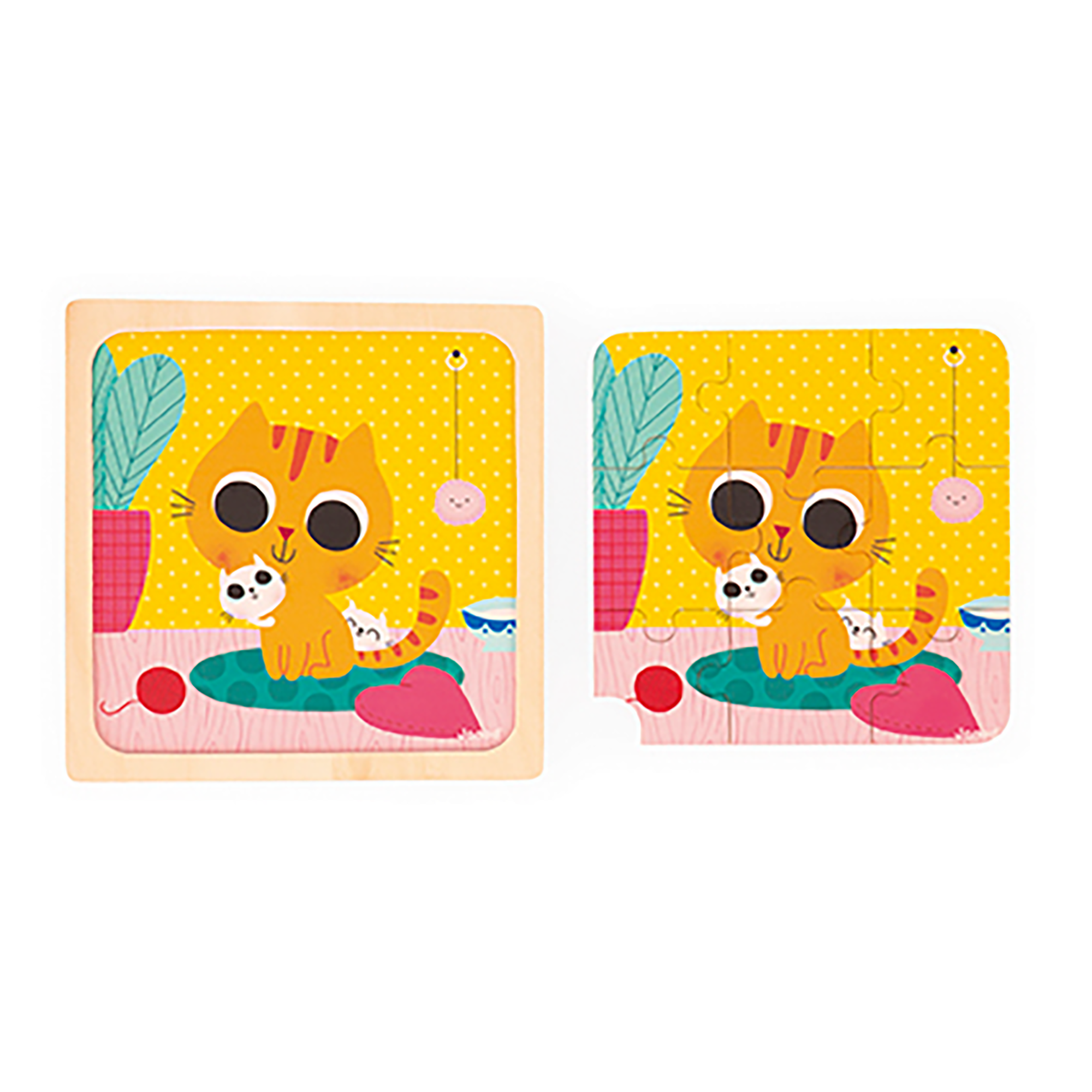 Holzpuzzle, Janod, Mehrfarbig – Produktansicht