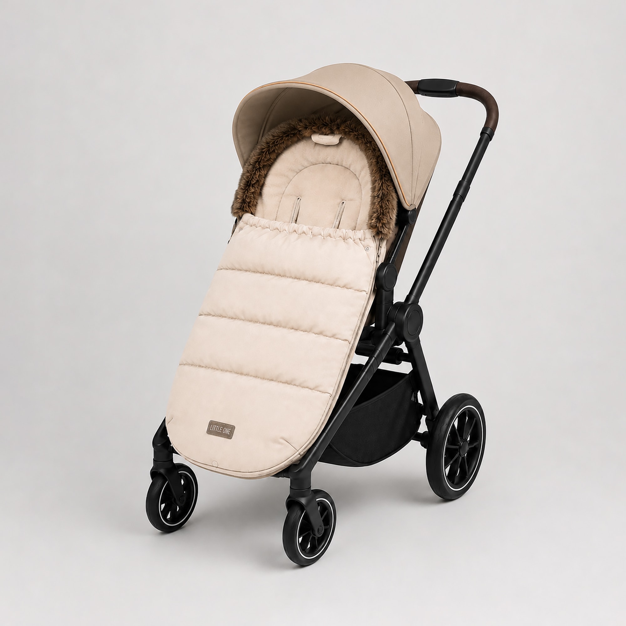 Fußsäcke & Decken, LITTLE ONE, Beige – Besonderheit: Rundumreißverschluss