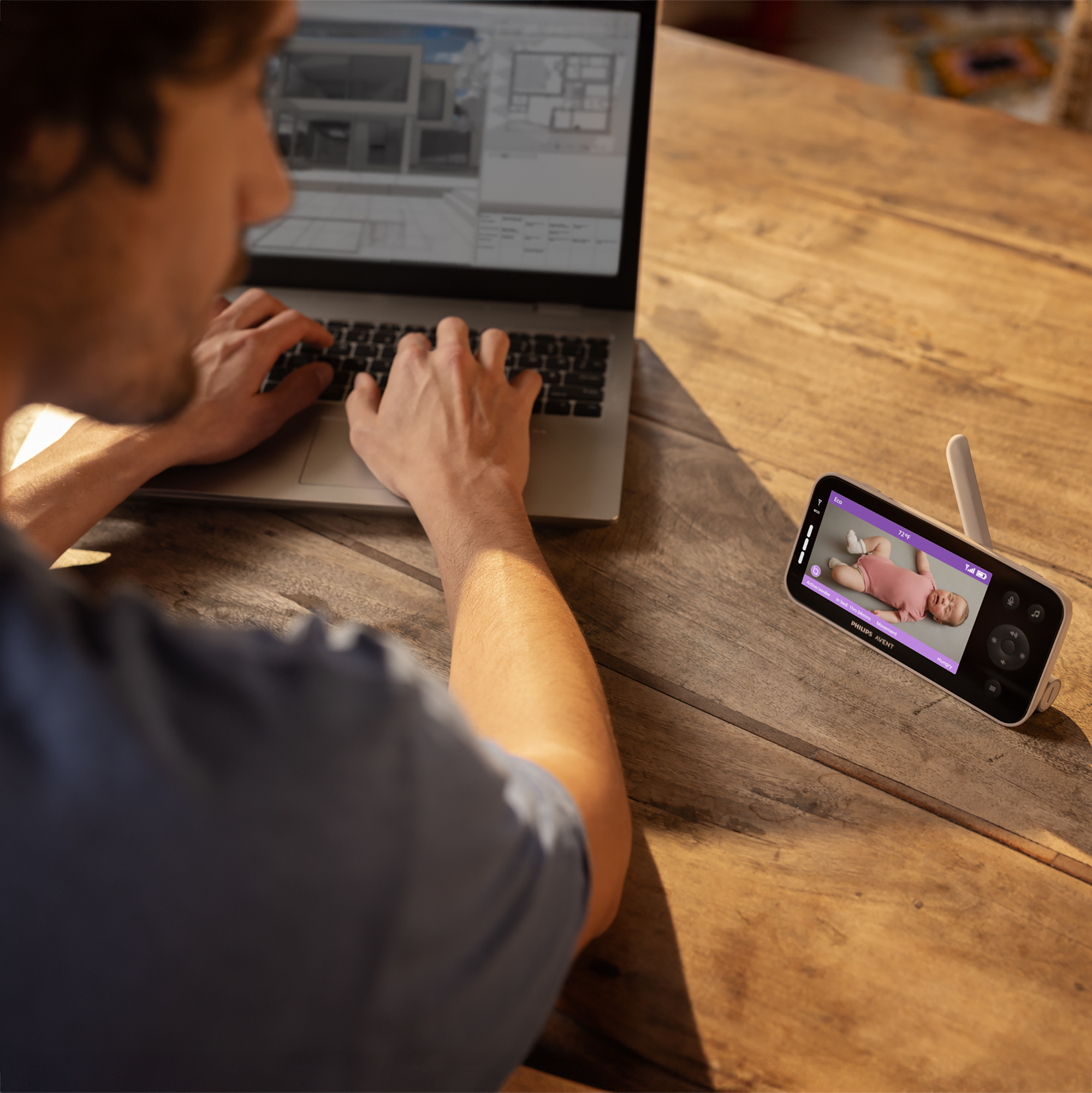 Video Babyphone, PHILIPS AVENT, Weiß – Produktansicht