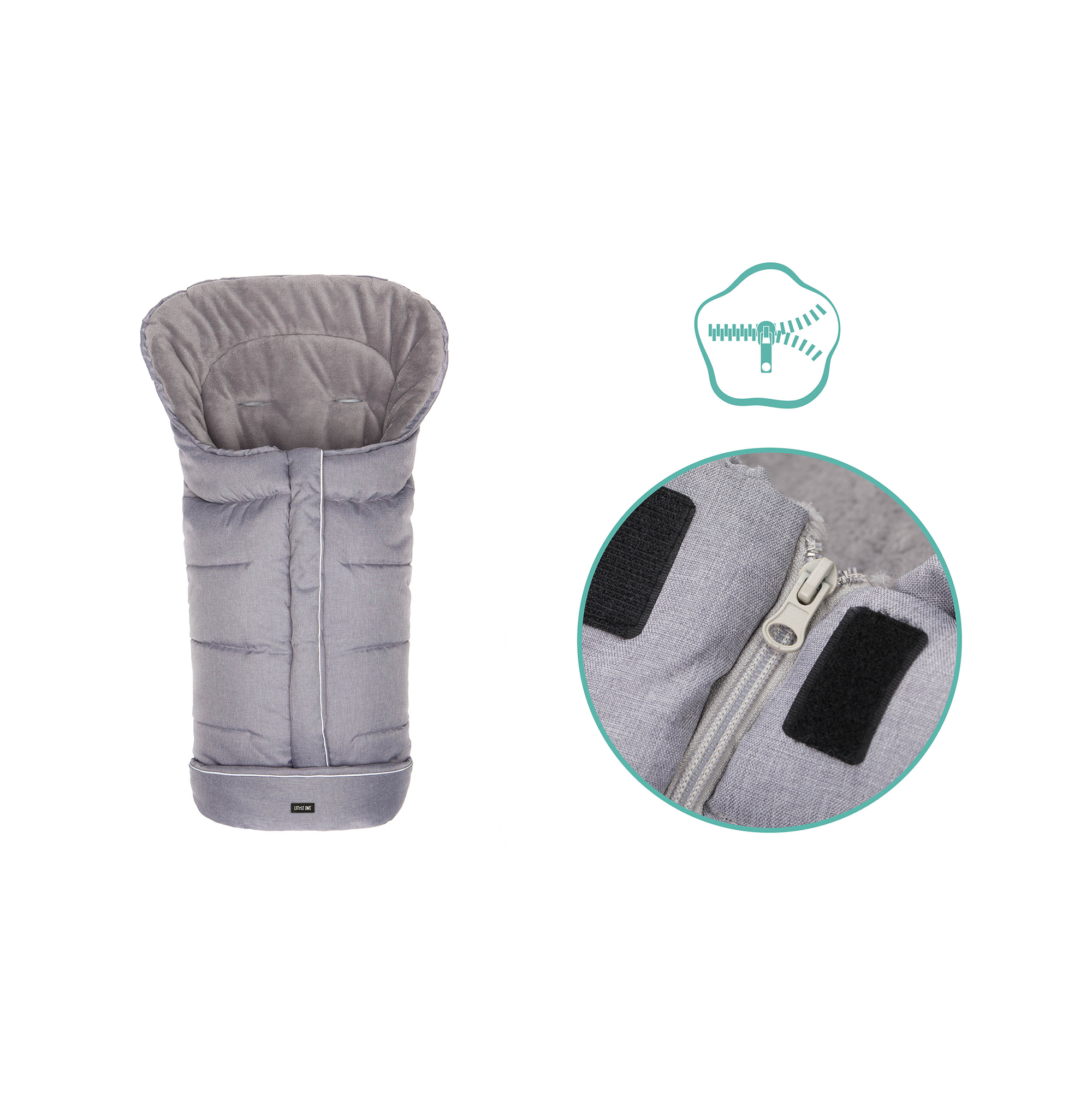 Fußsäcke & Decken, LITTLE ONE, Grau – Produktansicht