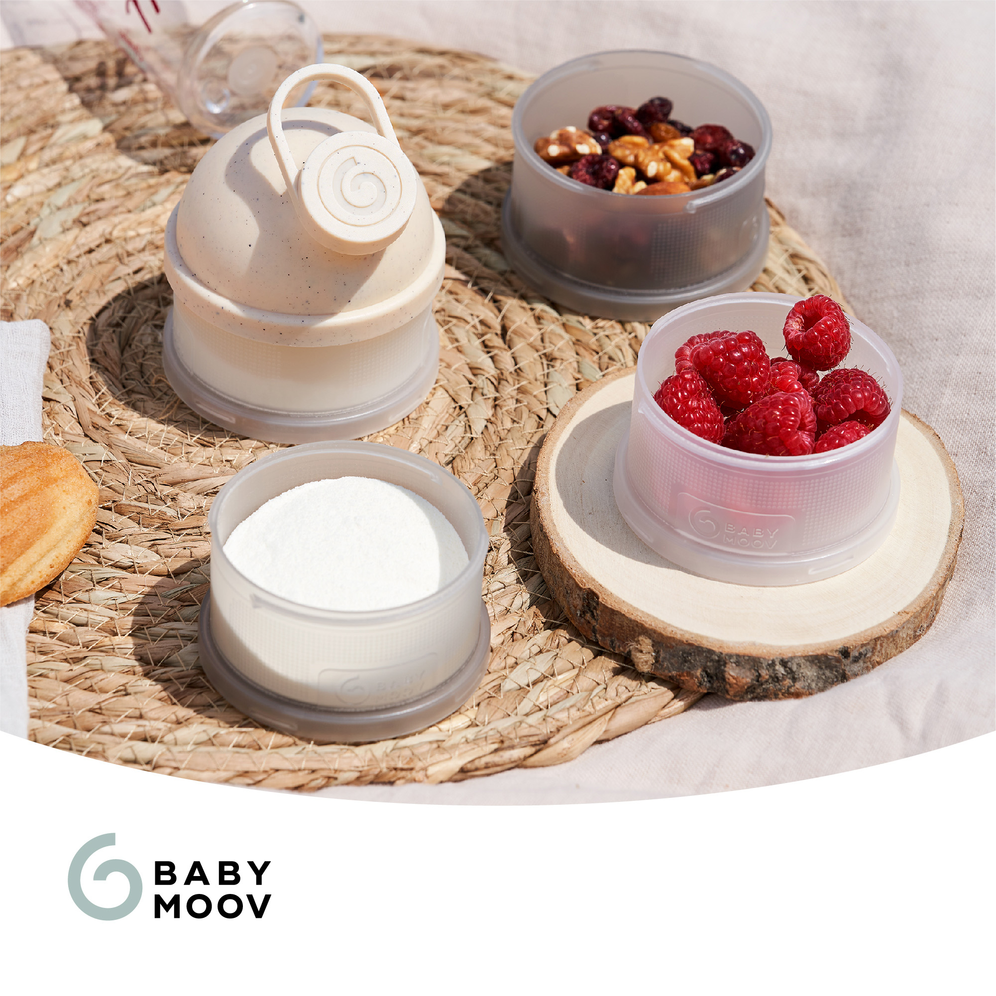 Milchpulver Portionierer, babymoov, Beige – Produktansicht