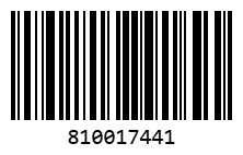 Es handelt sich um einen Scancode mit der Nummer 810017441