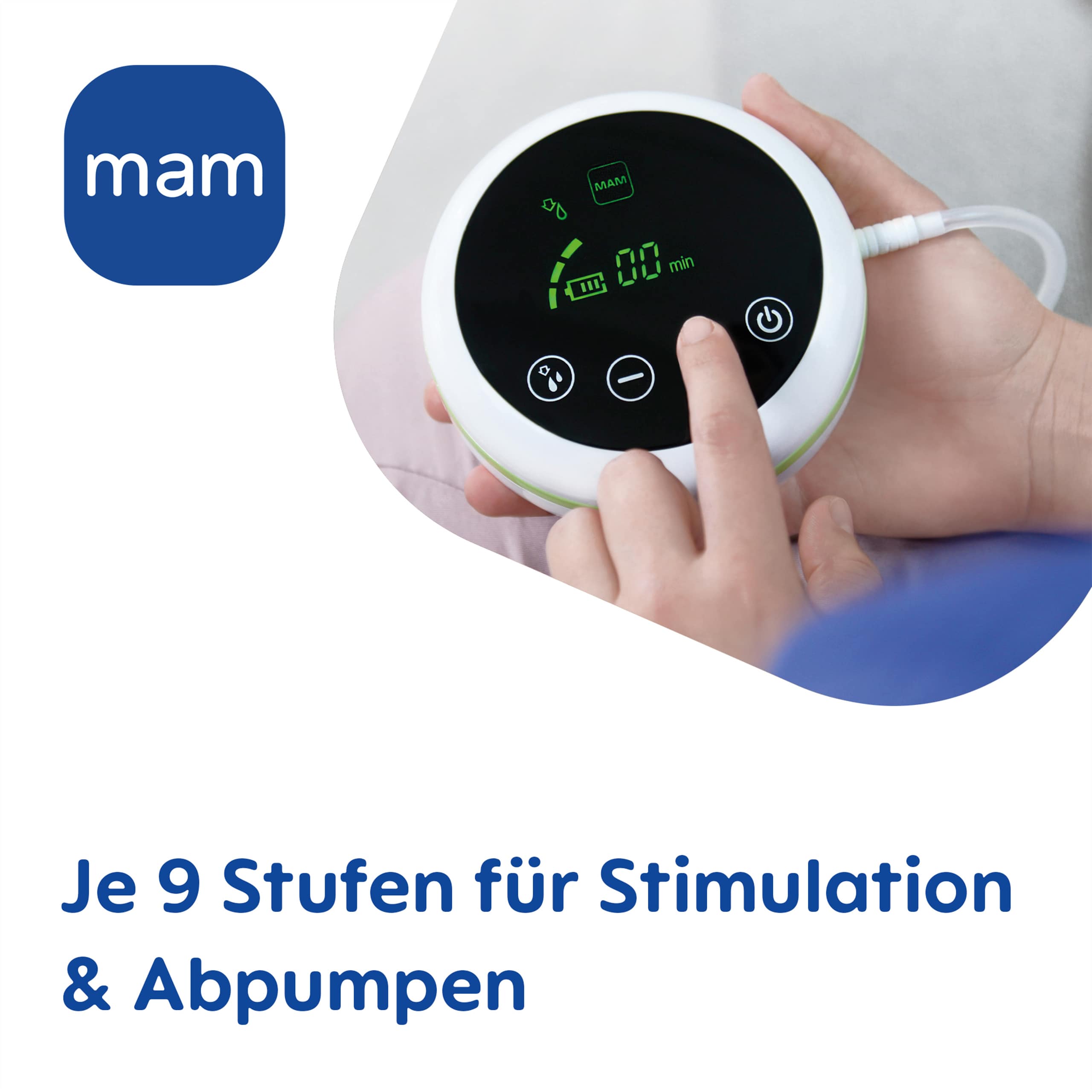 Milchpumpen, MAM, Grün – Besonderheit: Stimulations-und Abpumpmodus