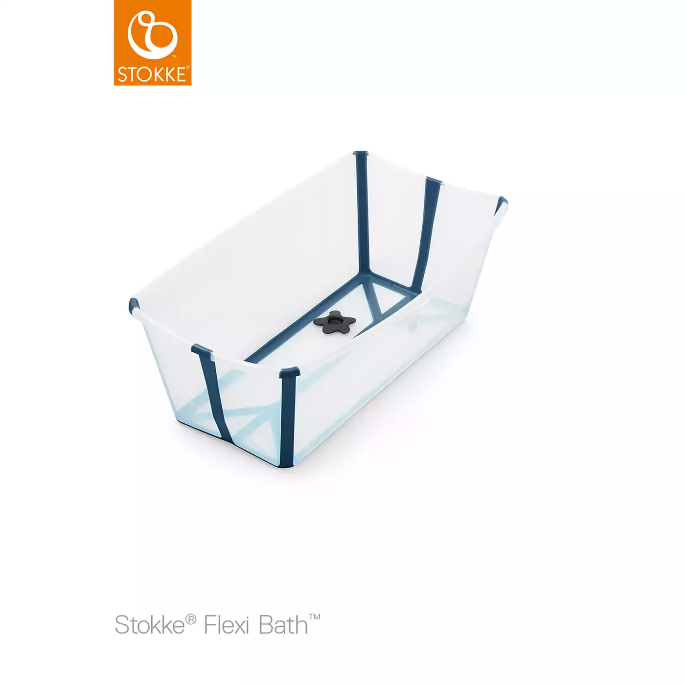 Flexi Bath® Transparent Blue mit hitzeempfindlichem Stöpsel STOKKE Transparent Weiß 2000575278802 3