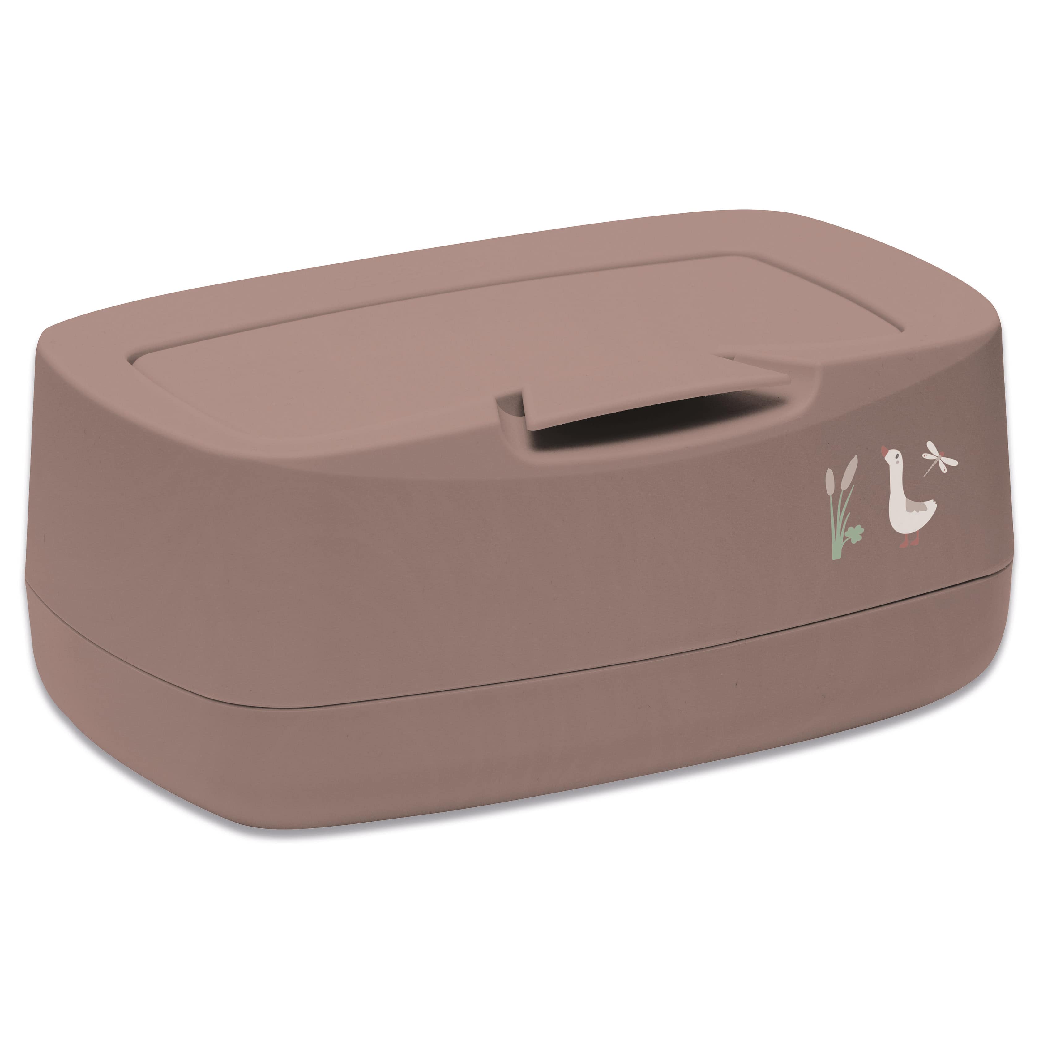 Feuchttücherboxen, bébé-jou, Braun – Besonderheit: leicht mit einer Hand zu öffnen