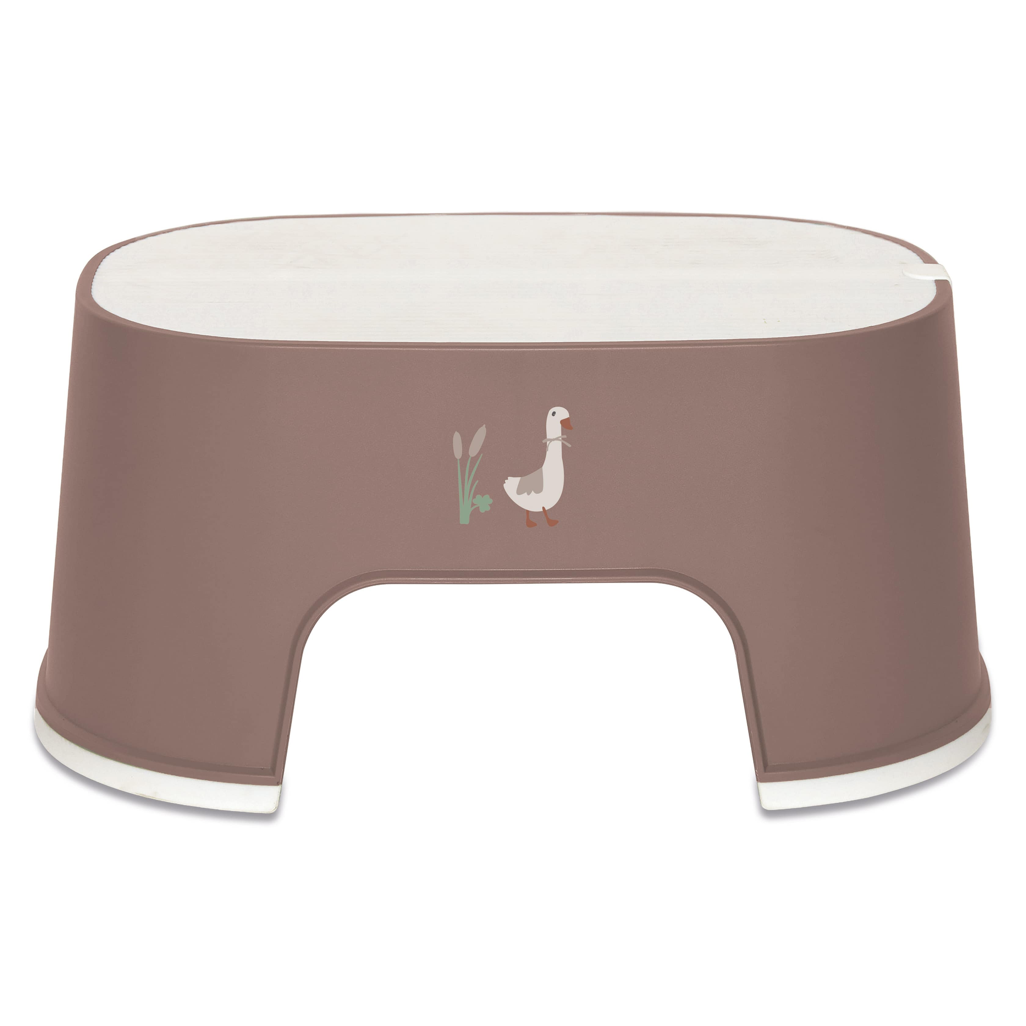 Tritthocker, bébé-jou, Braun – Besonderheit: große Trittfläche