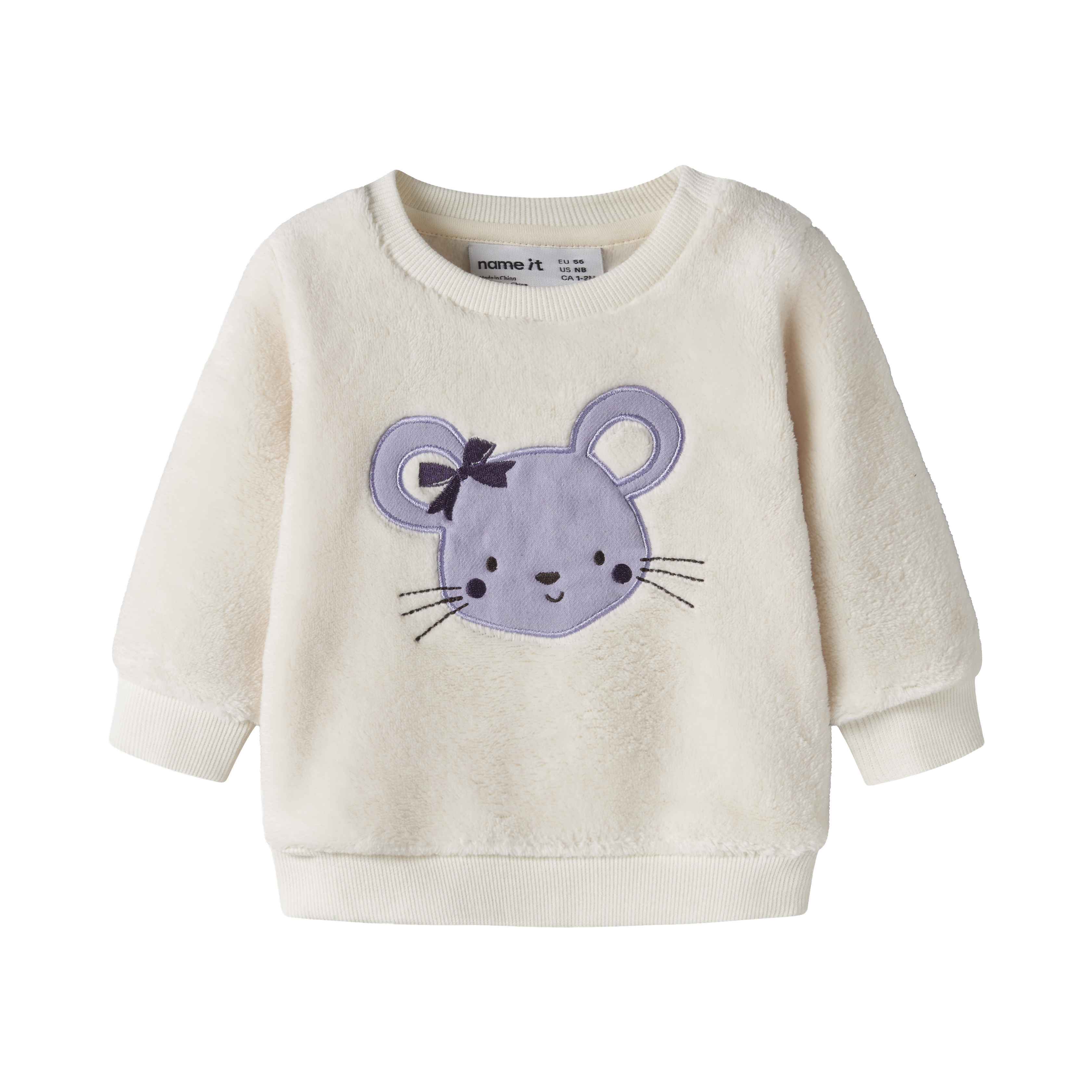 Pullover & Sweatshirts, name it, Weiß – Besonderheit: Knopfleiste am Kragen