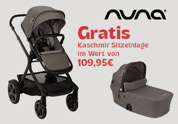 Nuna Gratis Kaschmir Sitzeinlage im Wert von 109,95€ beim Kauf eines Demi Sets.