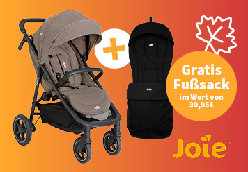 verschiedene Joie Kinderwagen + gratis Fußsack im Wert von 39,95 €