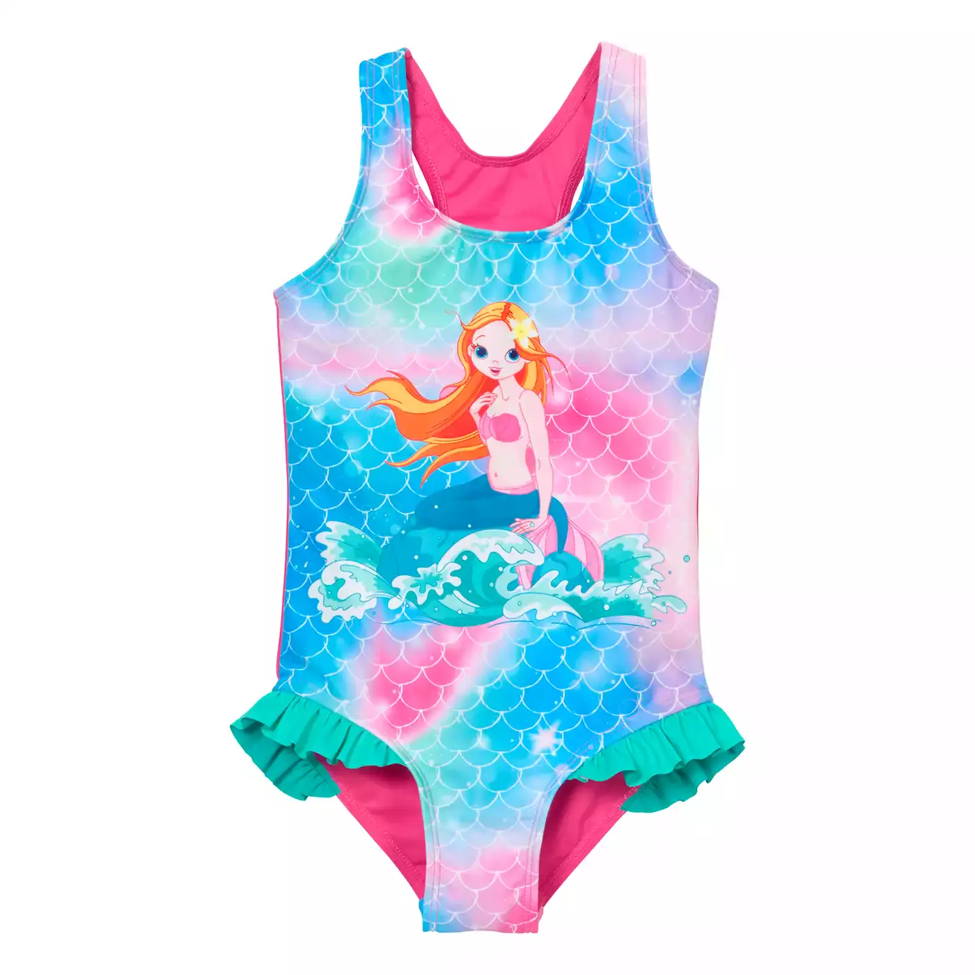 UV-Schutz-Badeanzug Meerjungfrau Playshoes Pink Rosa M2022578110408 3