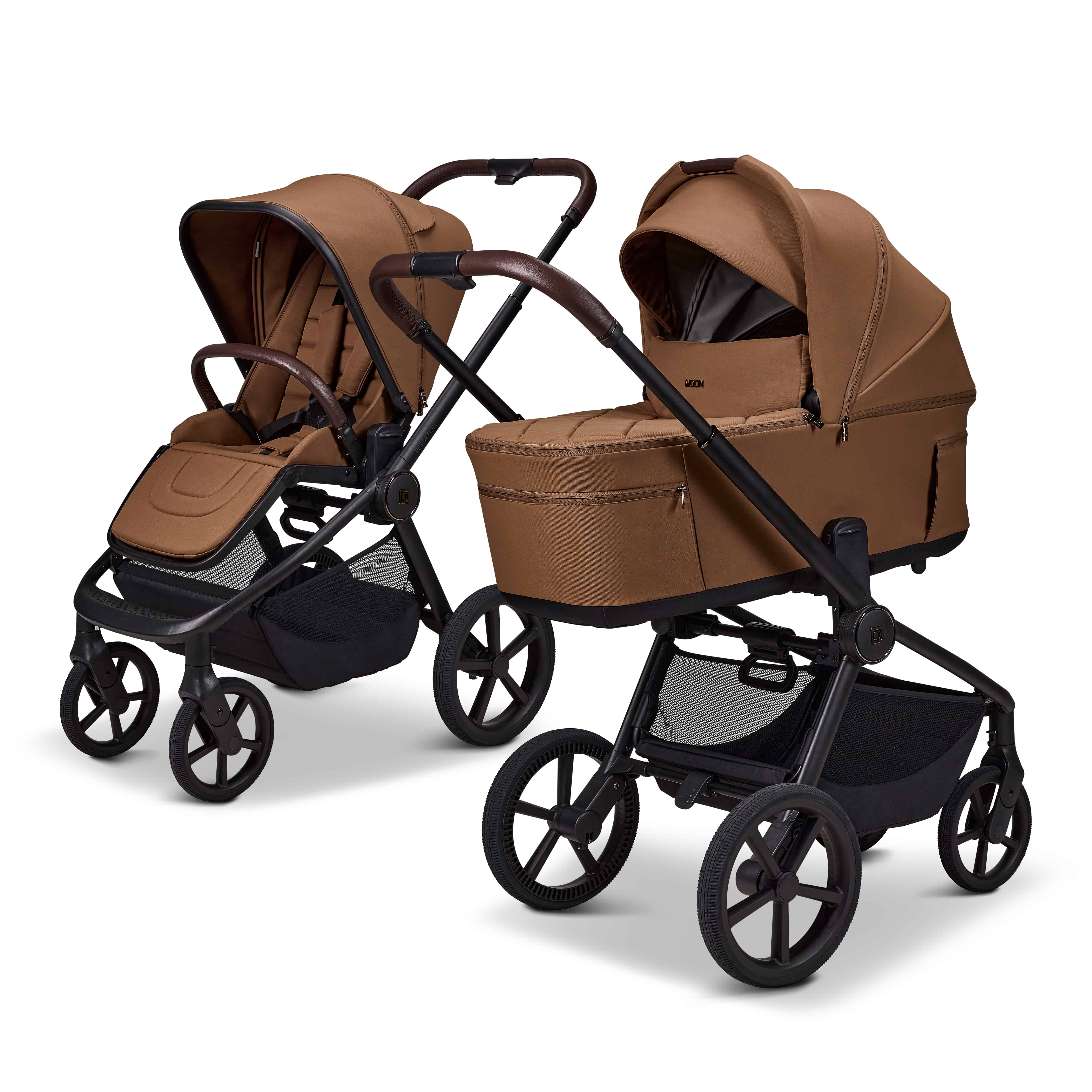 Kombi-Kinderwagen, MOON, Braun – Produktansicht