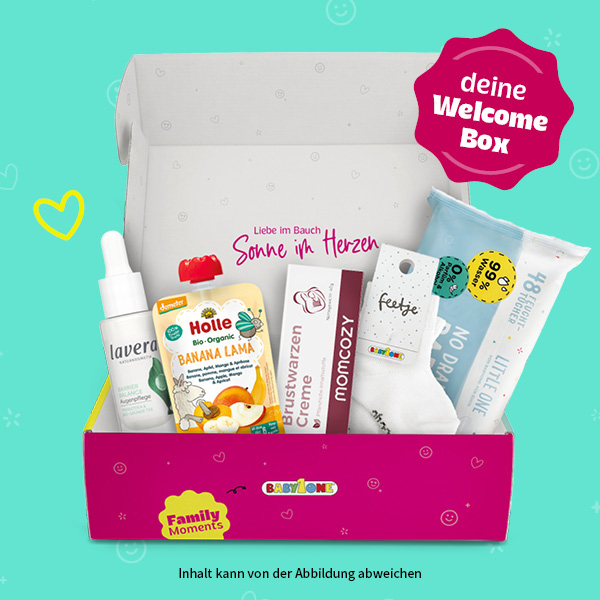  offene Welcome Box mit den Produkten 